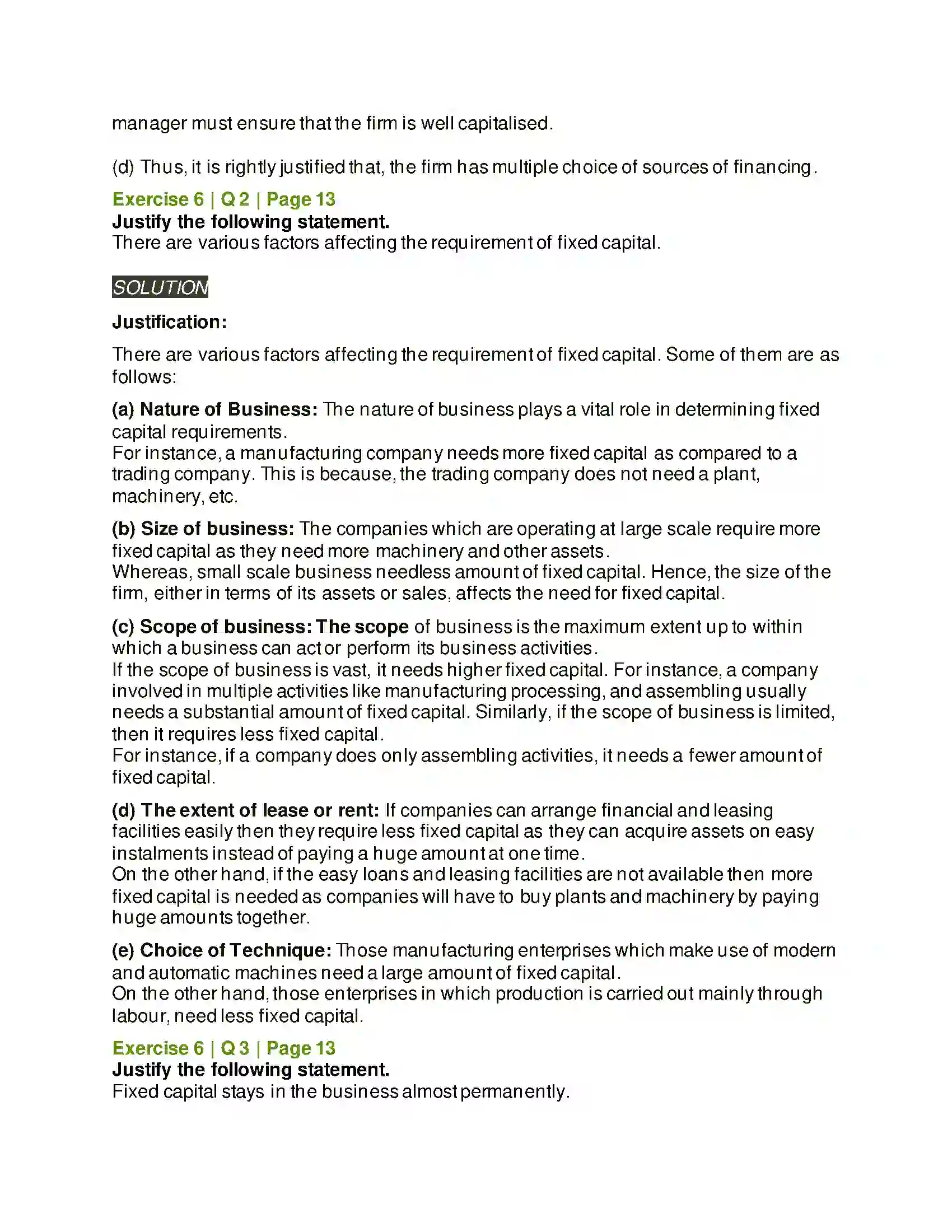 Maharashtra Board Class 12th Secretarial Practice Introduction To Corporate Finance Solution 17