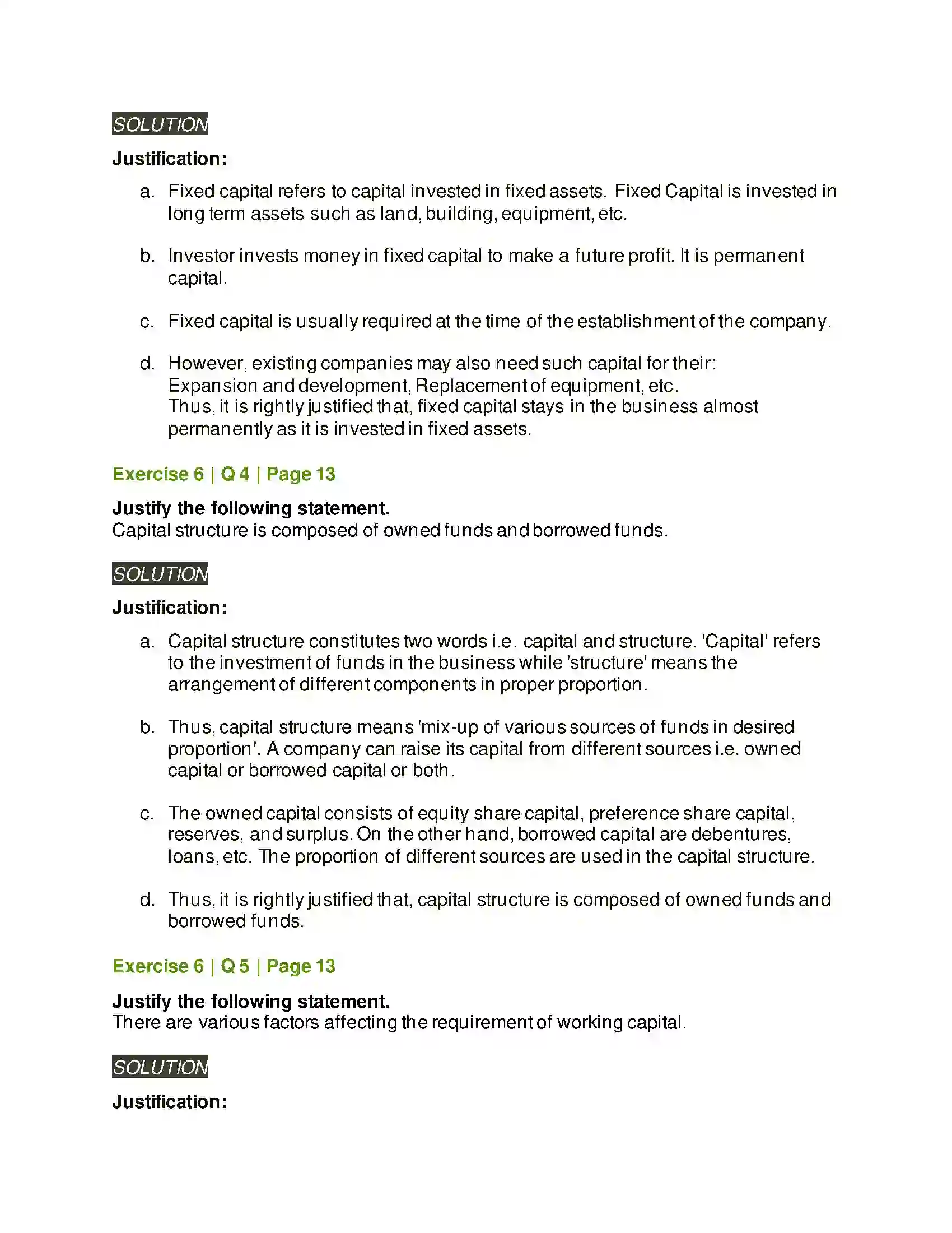 Maharashtra Board Class 12th Secretarial Practice Introduction To Corporate Finance Solution 18