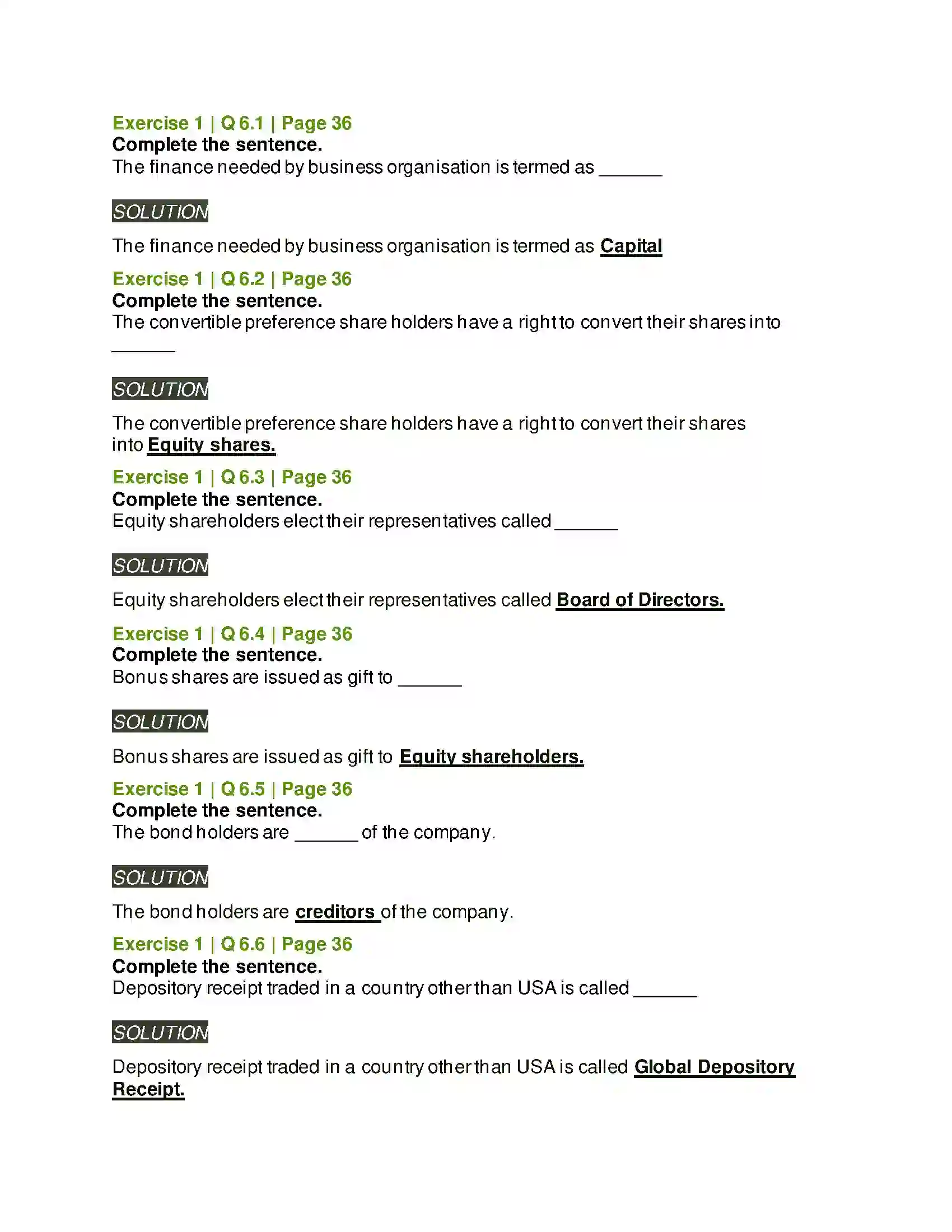 Maharashtra Board Class 12th Secretarial Practice Sources of Corporate Finance Solution 11
