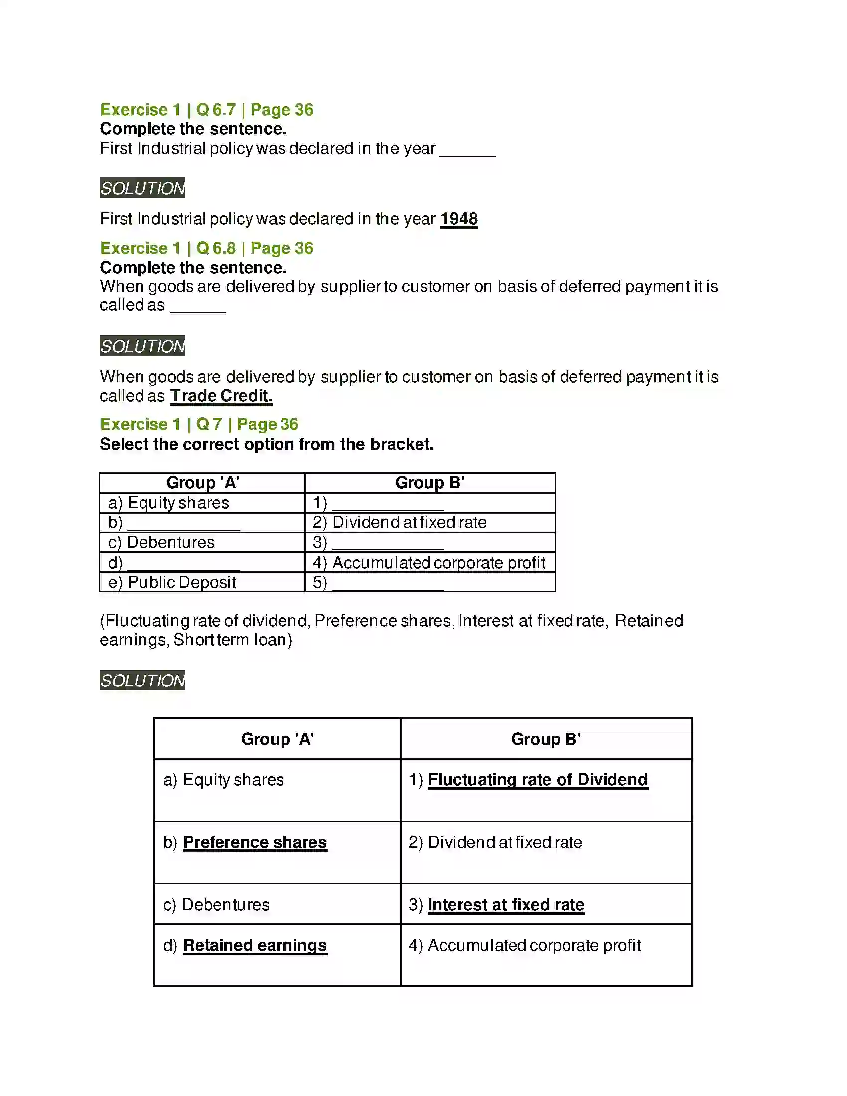 Maharashtra Board Class 12th Secretarial Practice Sources of Corporate Finance Solution 12