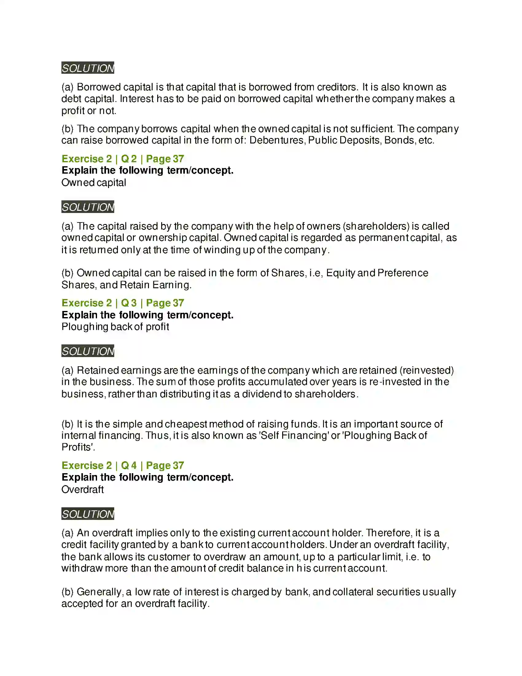 Maharashtra Board Class 12th Secretarial Practice Sources of Corporate Finance Solution 16
