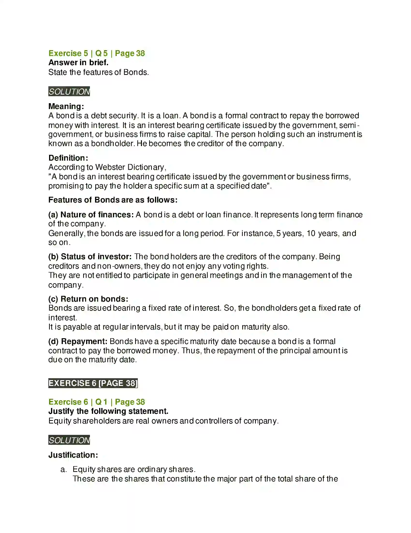Maharashtra Board Class 12th Secretarial Practice Sources of Corporate Finance Solution 26