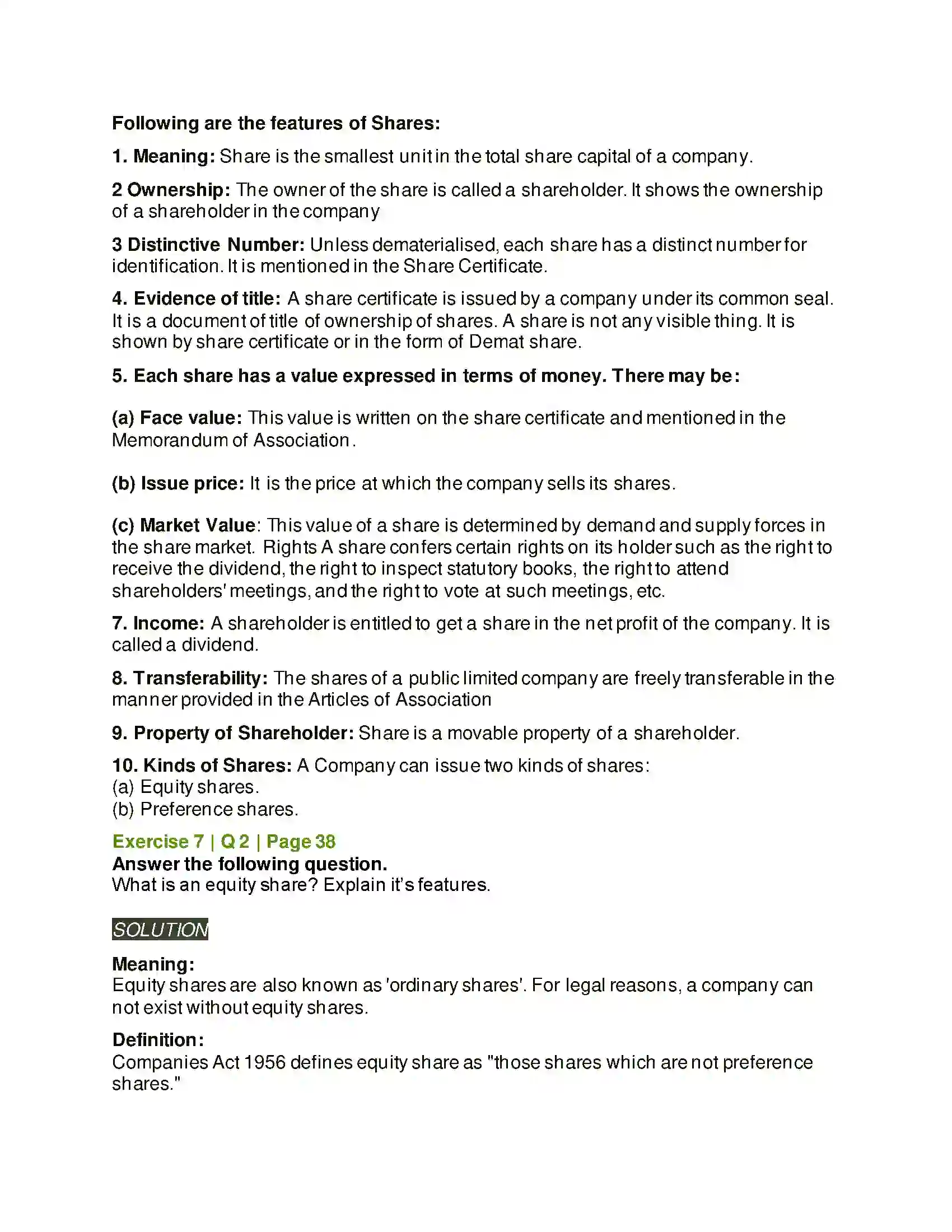Maharashtra Board Class 12th Secretarial Practice Sources of Corporate Finance Solution 31