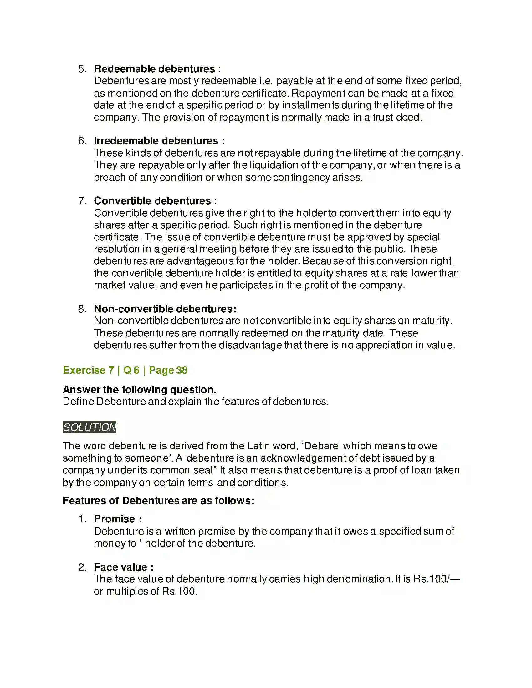 Maharashtra Board Class 12th Secretarial Practice Sources of Corporate Finance Solution 37