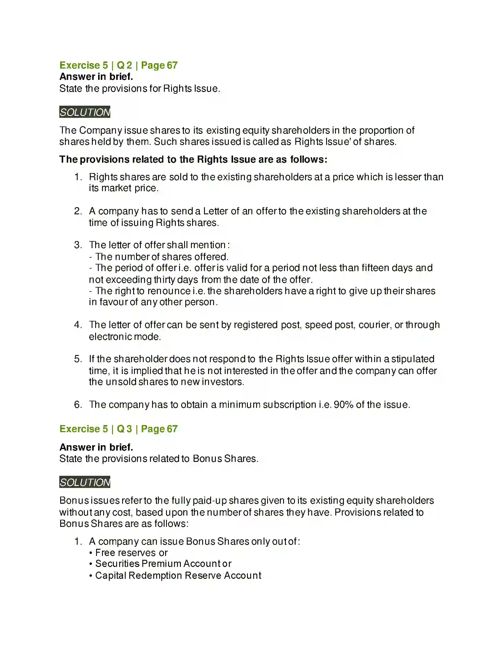 Maharashtra Board Class 12th Secretarial Practice Issue of Shares Solution 32