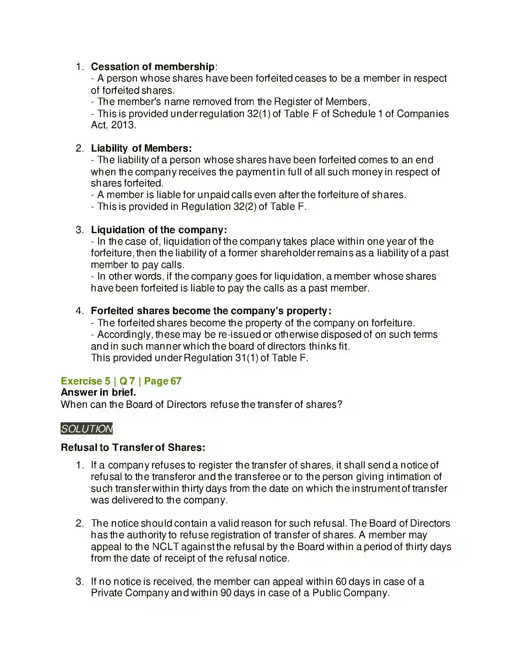 Maharashtra Board Class 12th Secretarial Practice Issue of Shares Solution 35