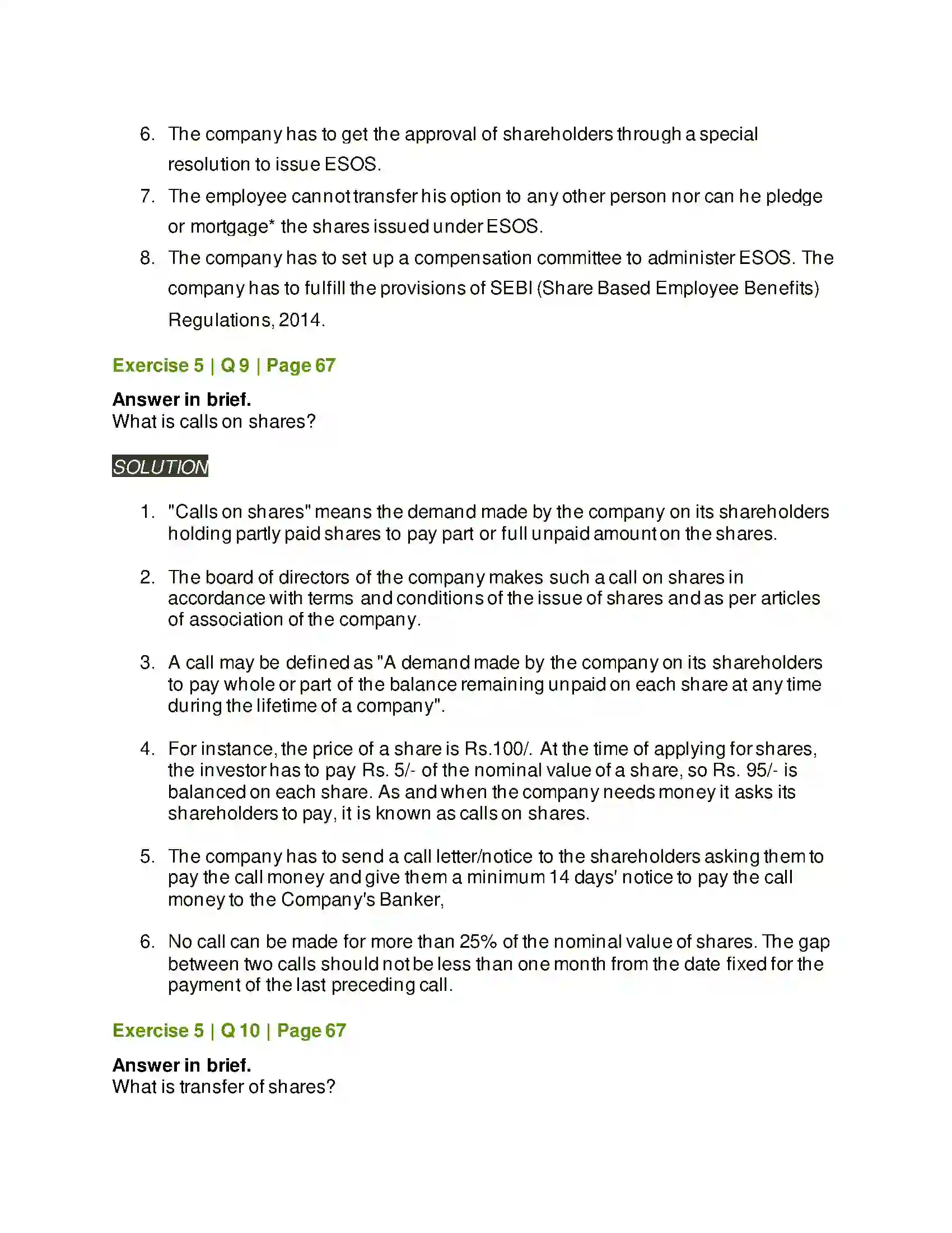 Maharashtra Board Class 12th Secretarial Practice Issue of Shares Solution 37