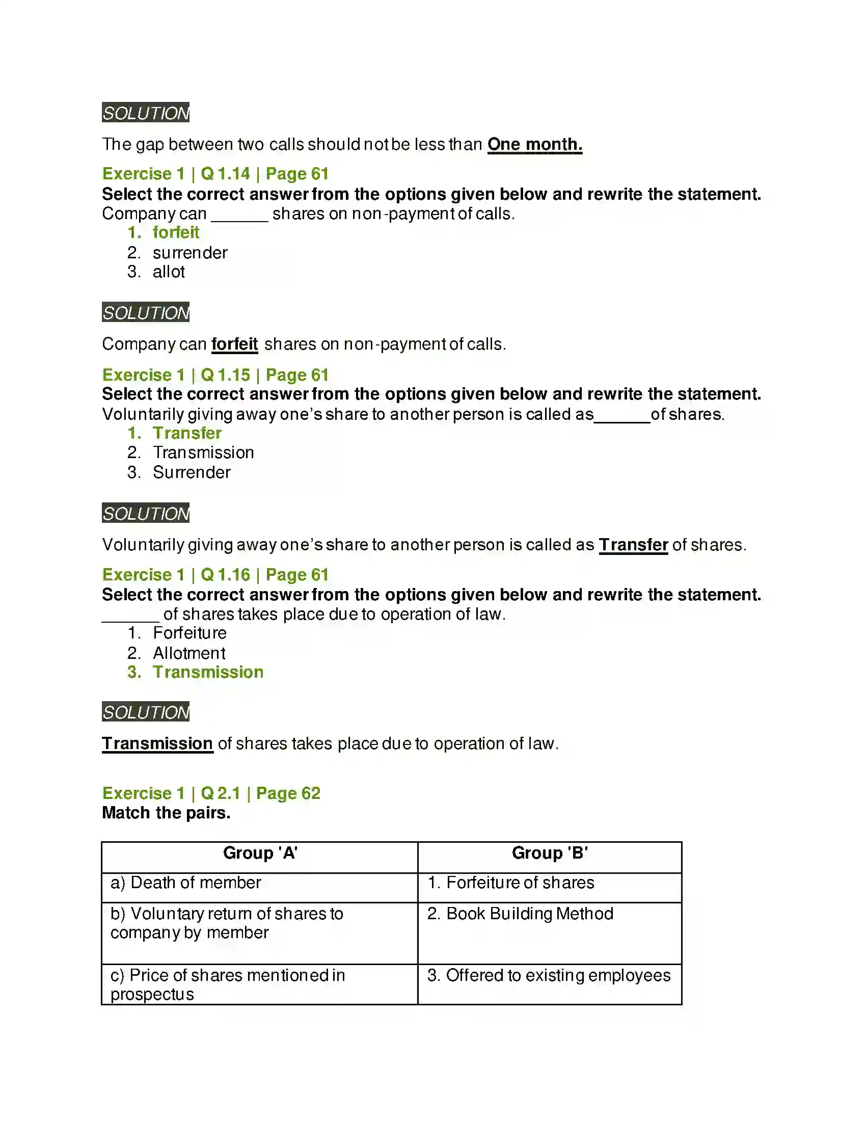 Maharashtra Board Class 12th Secretarial Practice Issue of Shares Solution 4