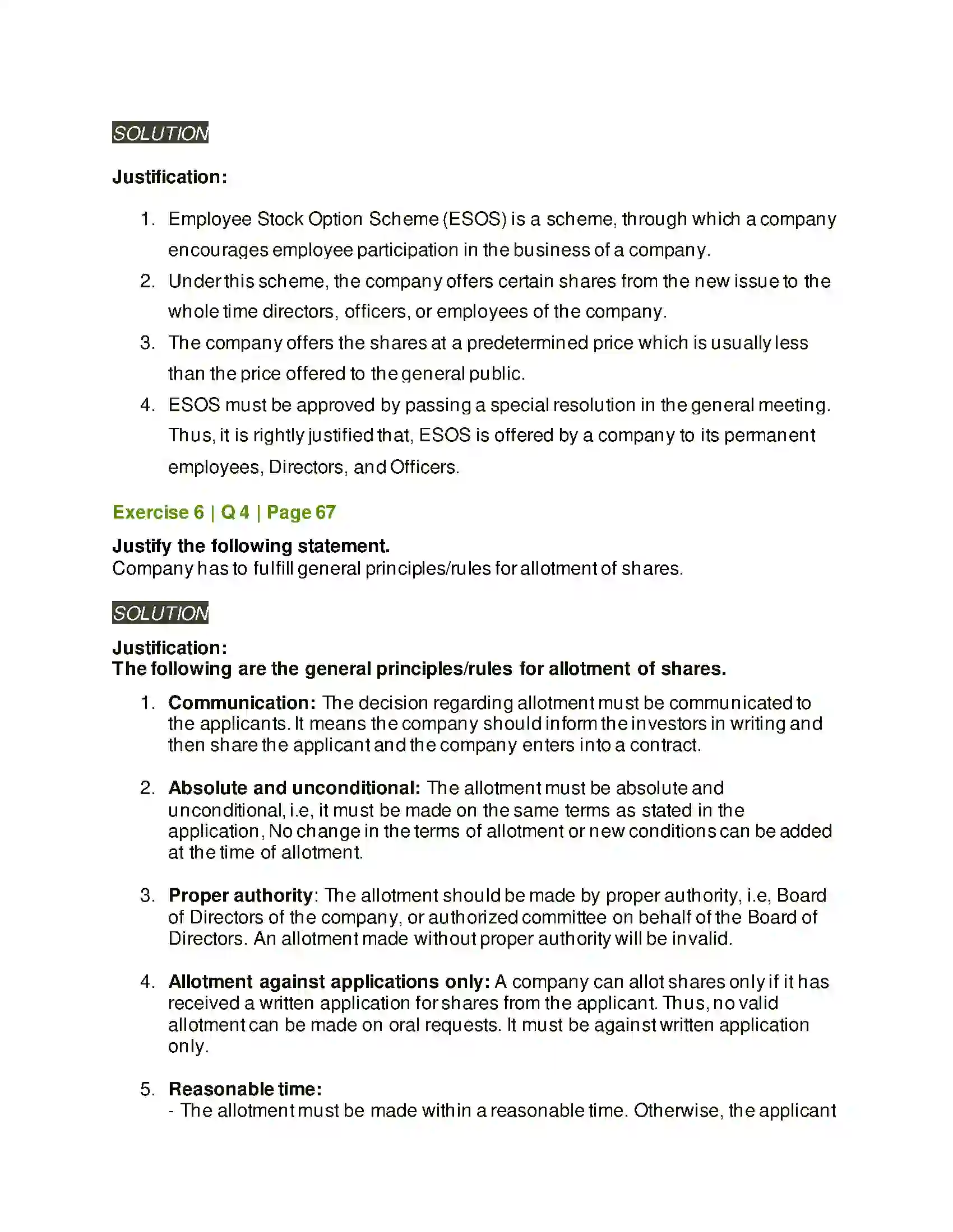 Maharashtra Board Class 12th Secretarial Practice Issue of Shares Solution 40
