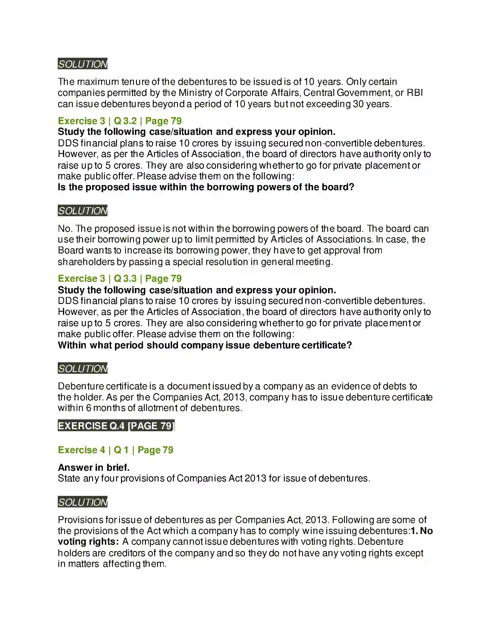 Maharashtra Board Class 12th Secretarial Practice Issue of Debentures Solution 19
