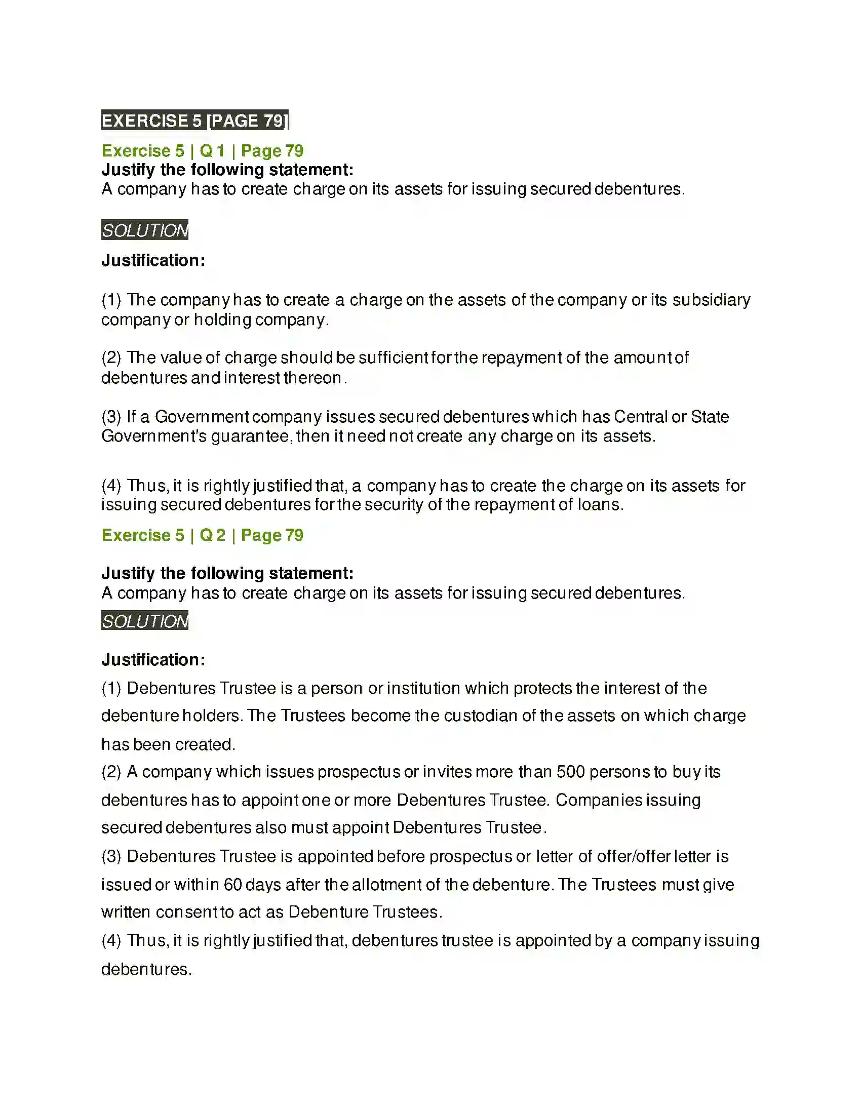 Maharashtra Board Class 12th Secretarial Practice Issue of Debentures Solution 22