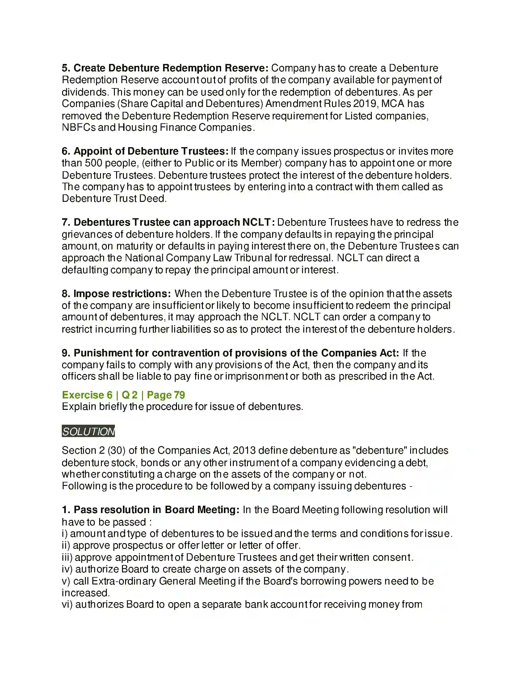 Maharashtra Board Class 12th Secretarial Practice Issue of Debentures Solution 24