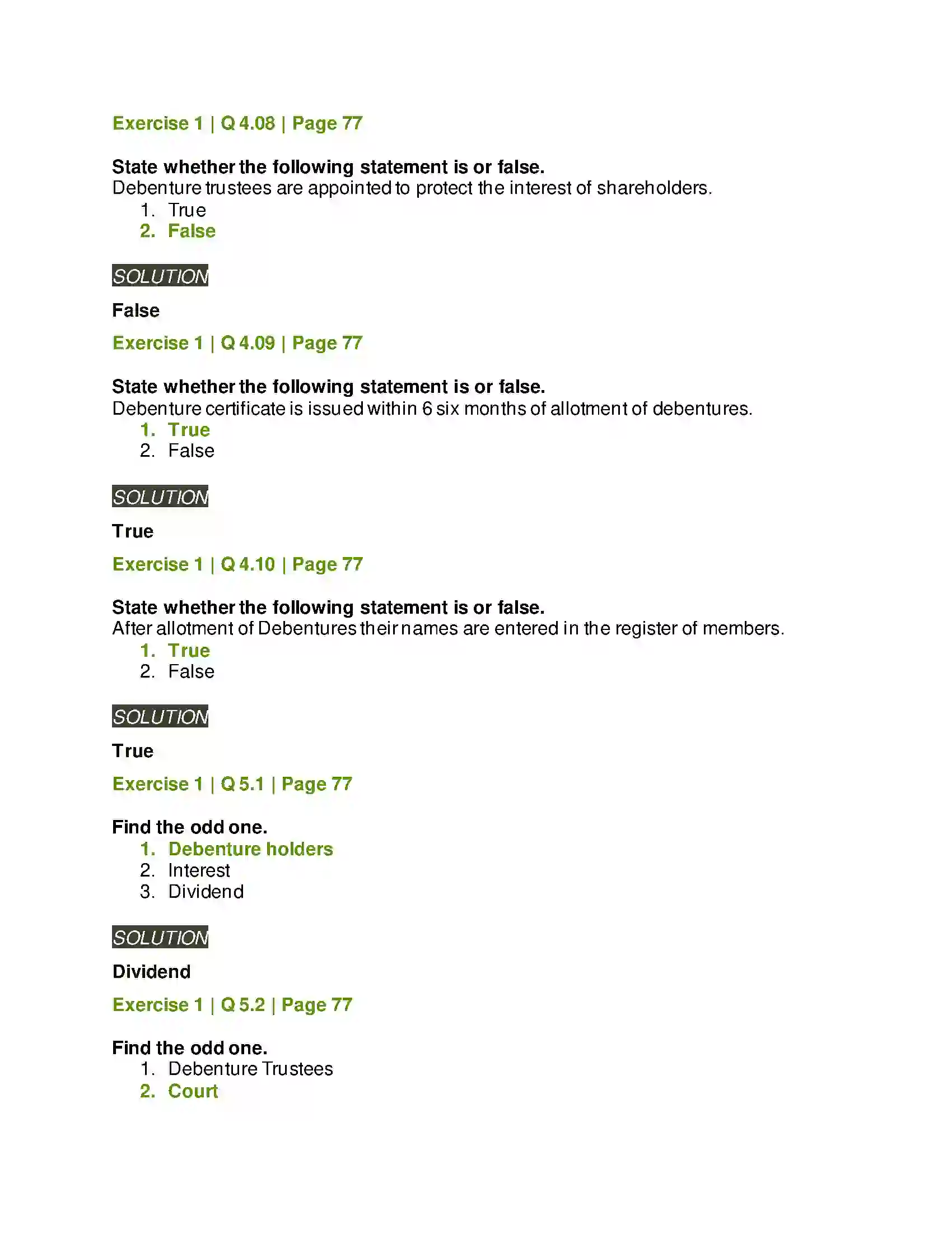 Maharashtra Board Class 12th Secretarial Practice Issue of Debentures Solution 8