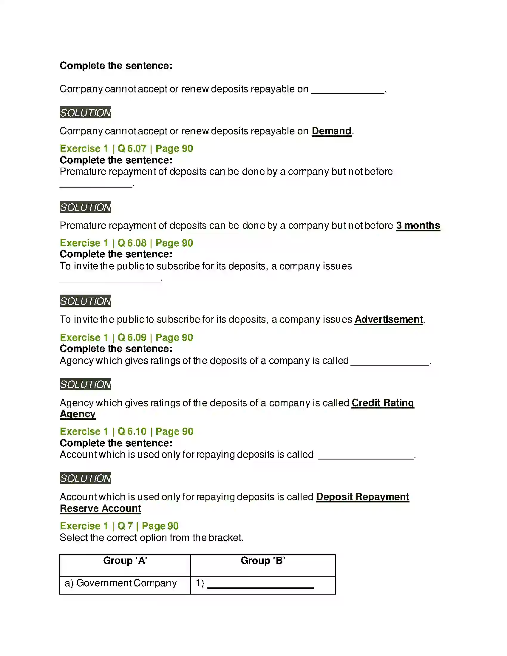 Maharashtra Board Class 12th Secretarial Practice Deposits Solution 10