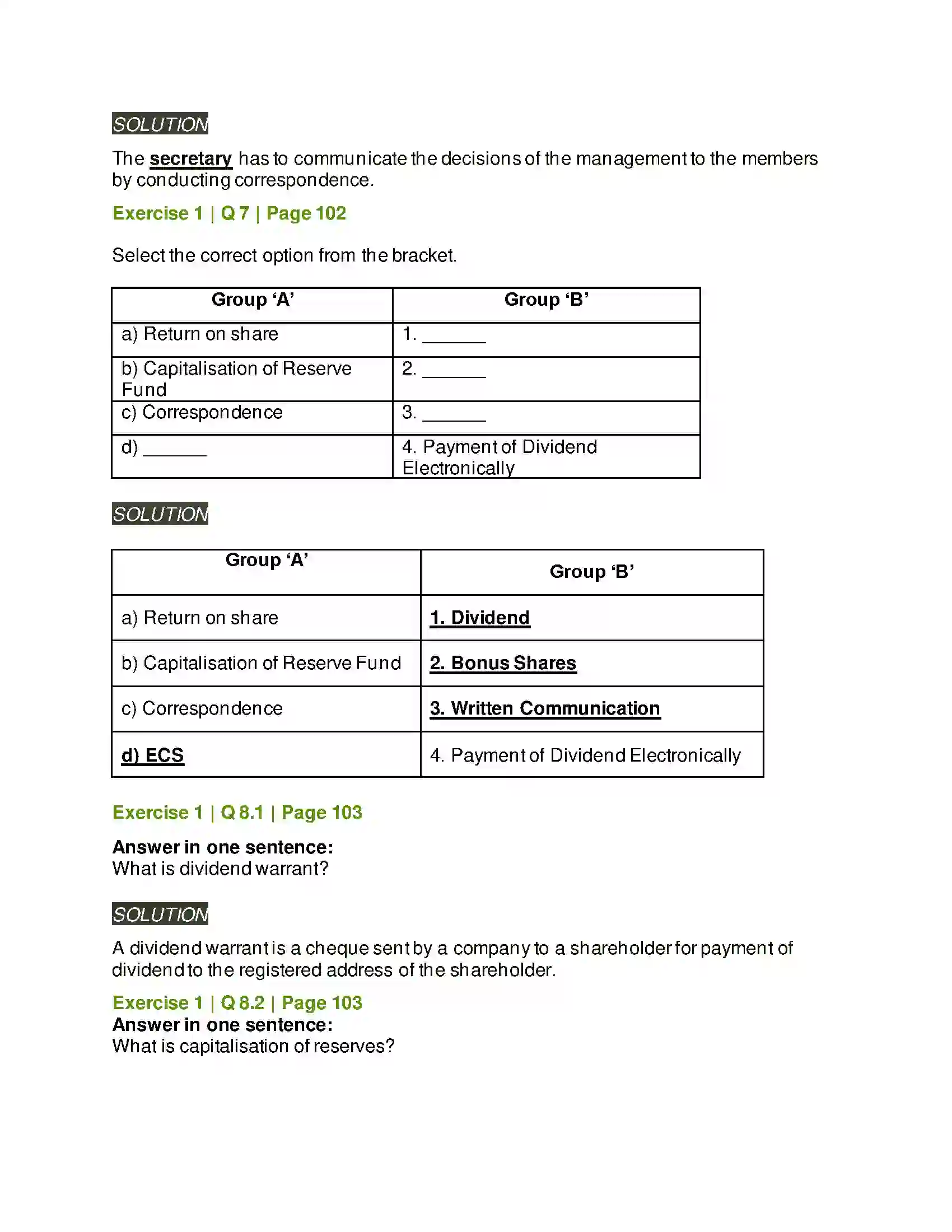 Maharashtra Board Class 12th Secretarial Practice Correspondence with Members Solution 8
