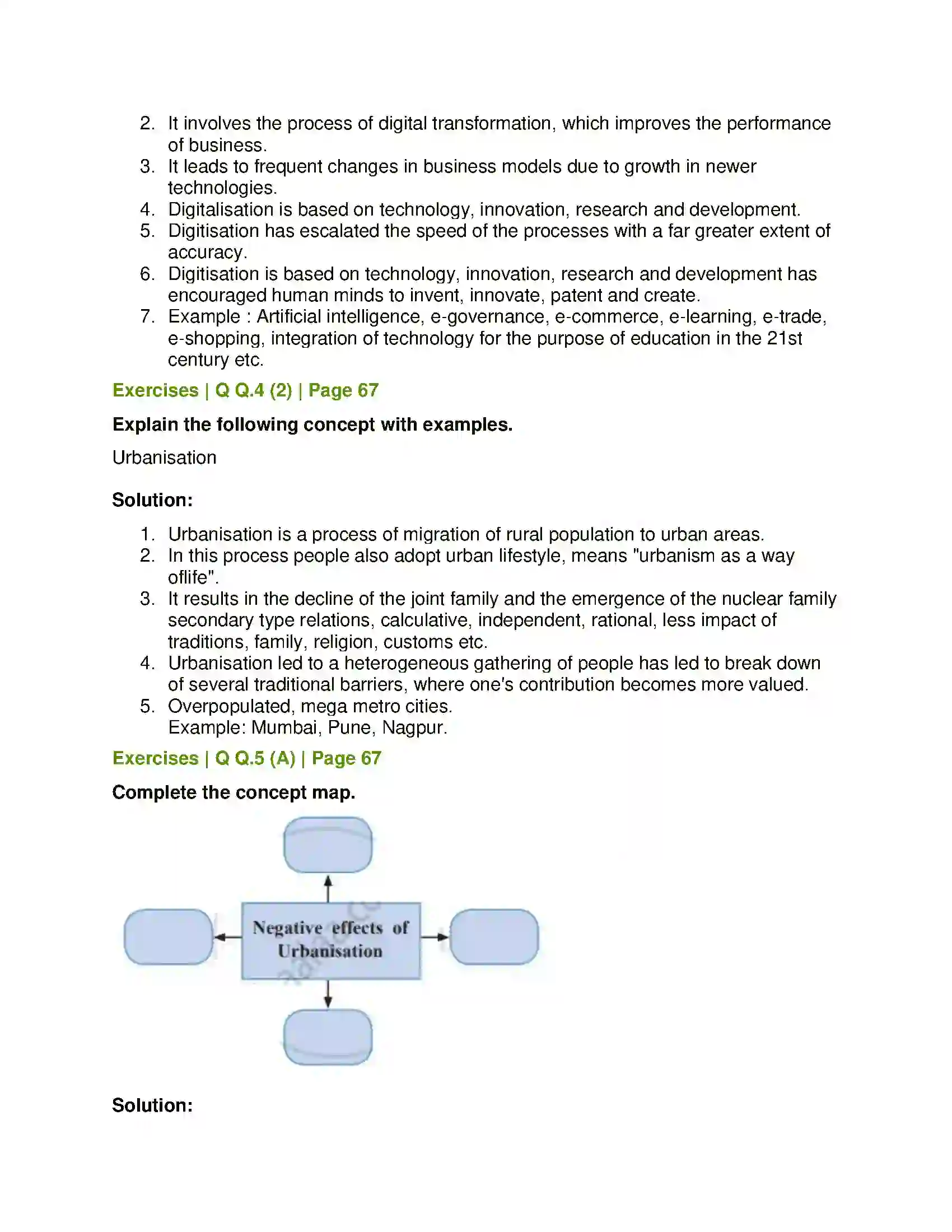 Maharashtra Board Class 12th Sociology - Understanding Indian Society Processes of Social Change in India Solution 5