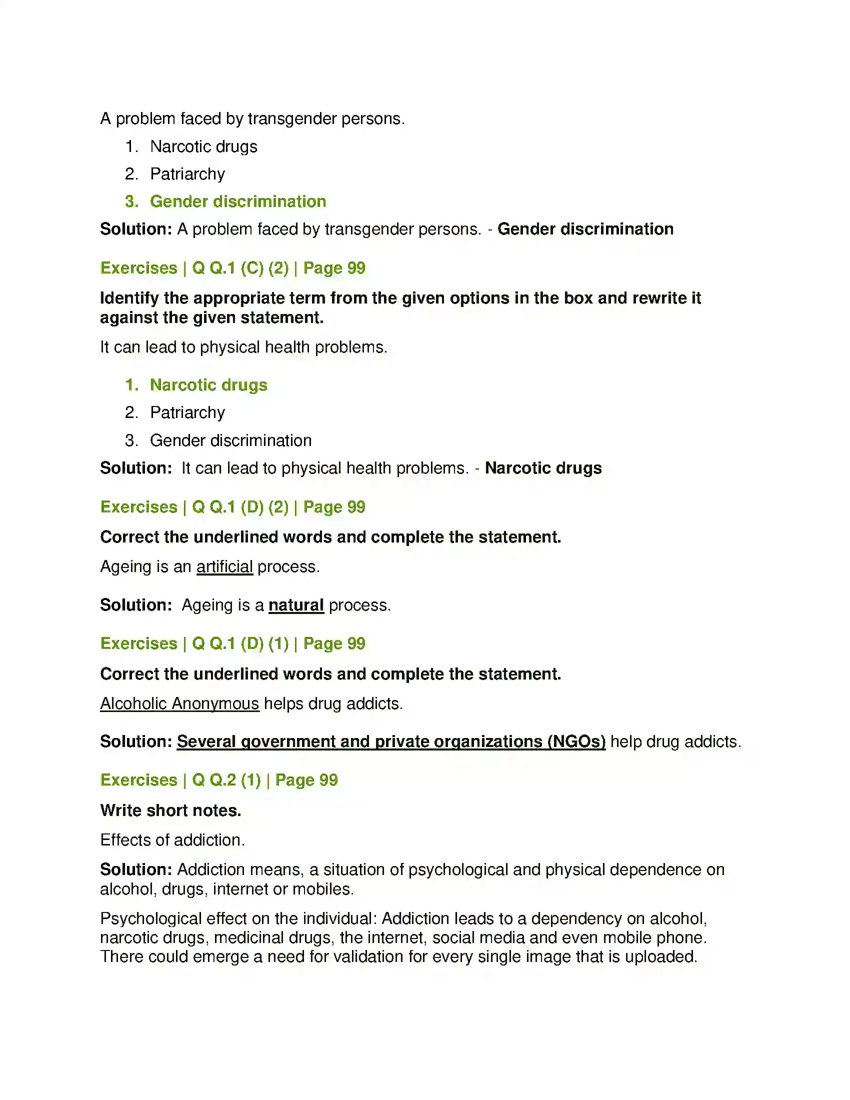 Maharashtra Board Class 12th Sociology - Understanding Indian Society Social Problems in India Solution 2