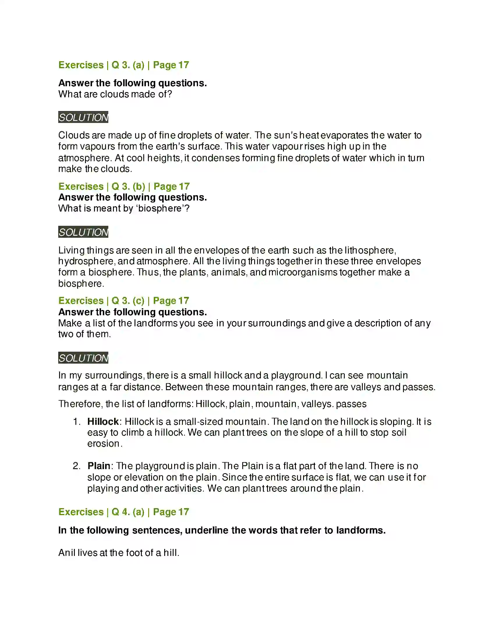 Maharashtra Board Class 5th Environmental Studies - 1 The Earth and Its Living World Solution 4