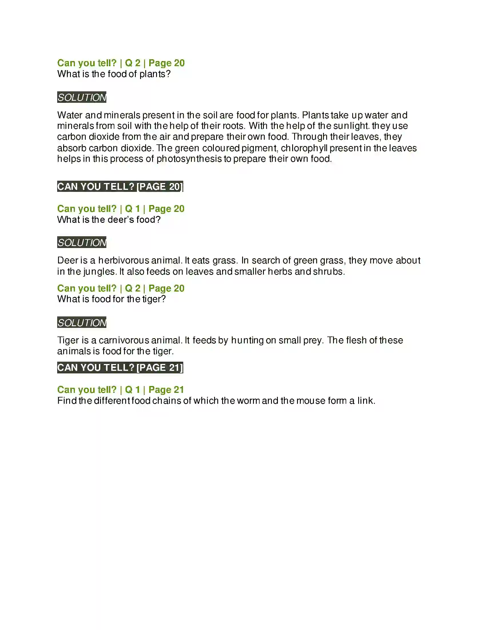 Maharashtra Board Class 5th Environmental Studies - 1 Environmental Balance Solution 2