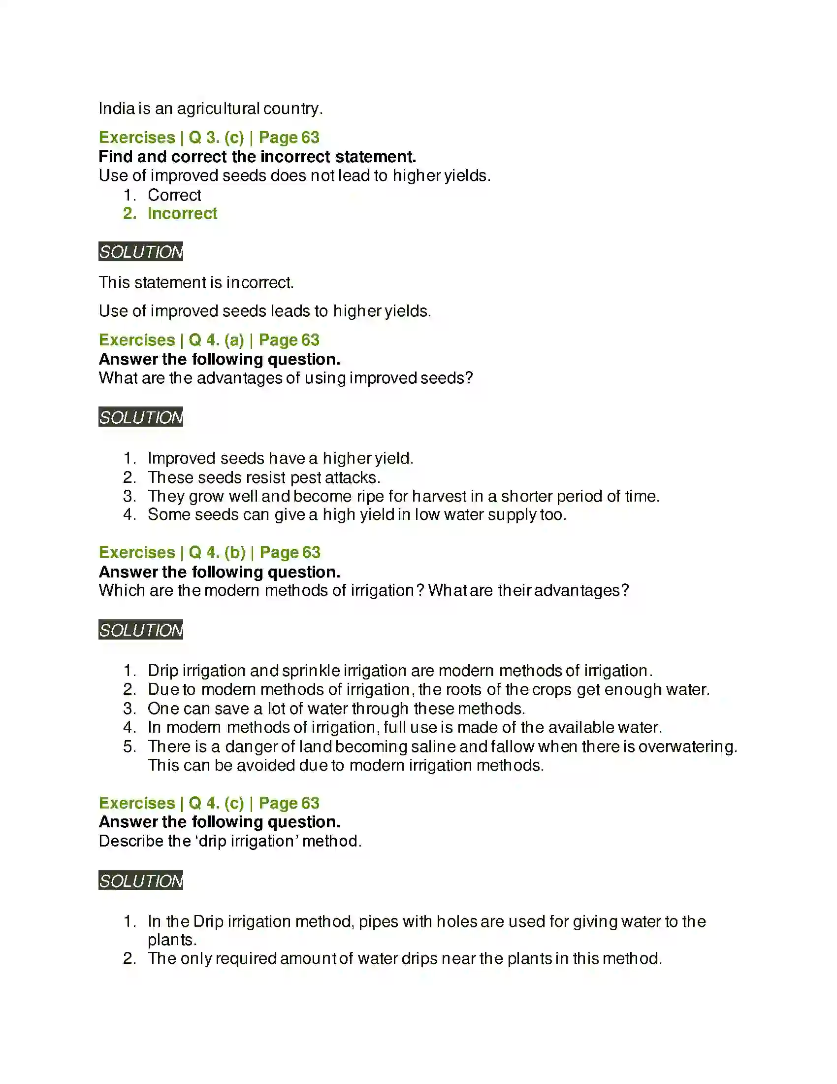 Maharashtra Board Class 5th Environmental Studies - 1 Food for All Solution 4