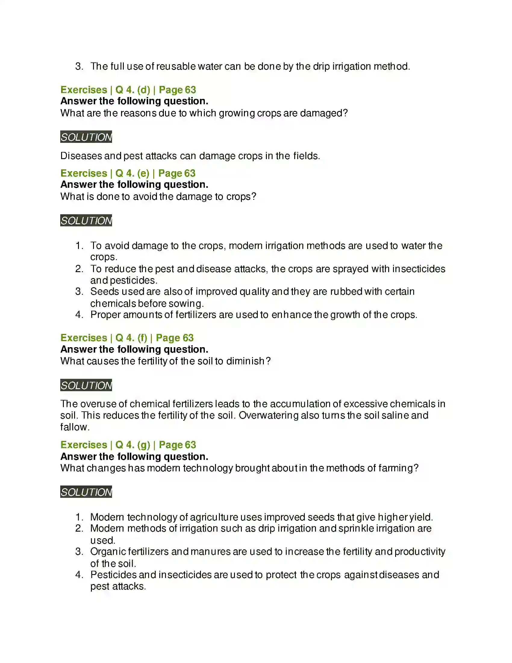 Maharashtra Board Class 5th Environmental Studies - 1 Food for All Solution 5