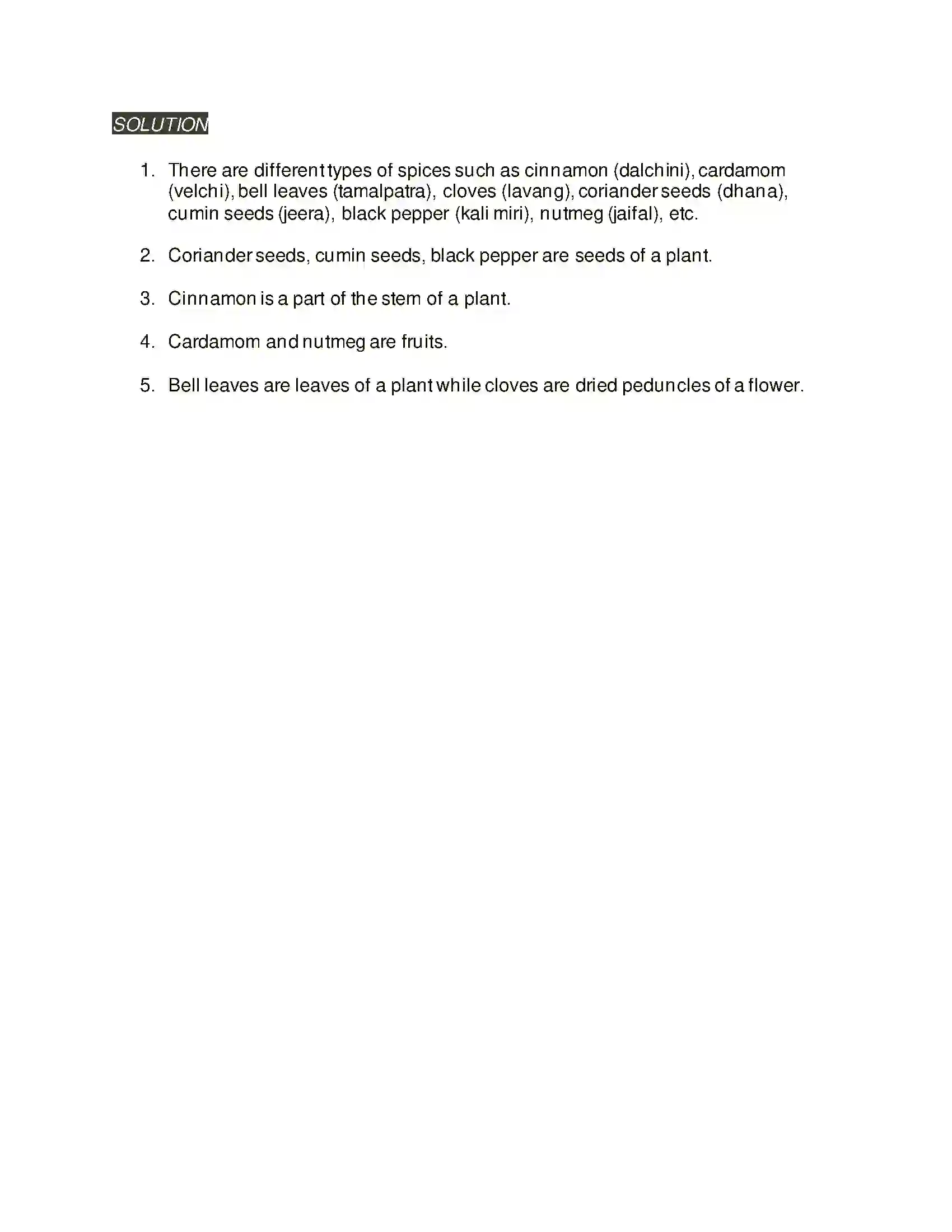 Maharashtra Board Class 5th Environmental Studies - 1 Methods of Preserving Food Solution 5
