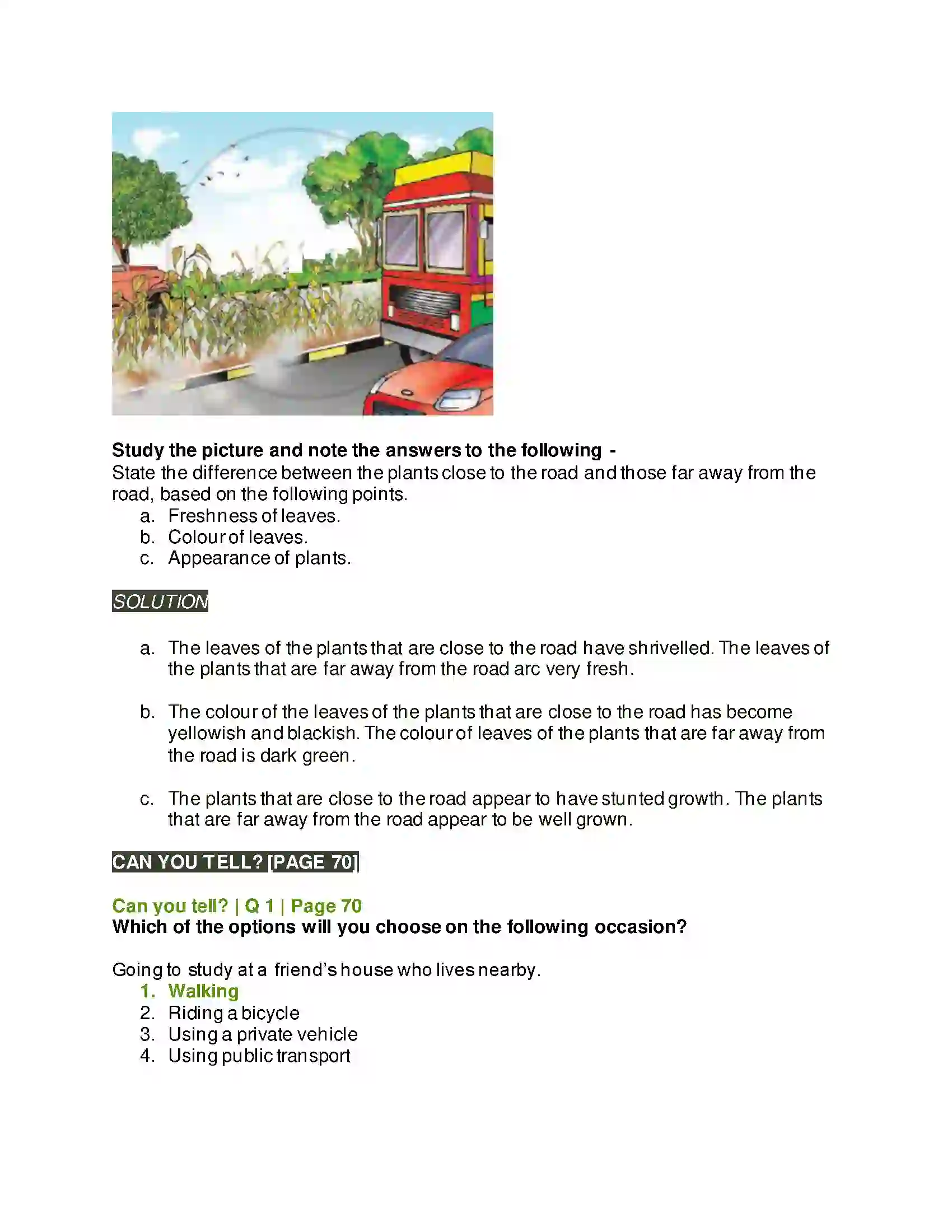 Maharashtra Board Class 5th Environmental Studies - 1 Transport Solution 2