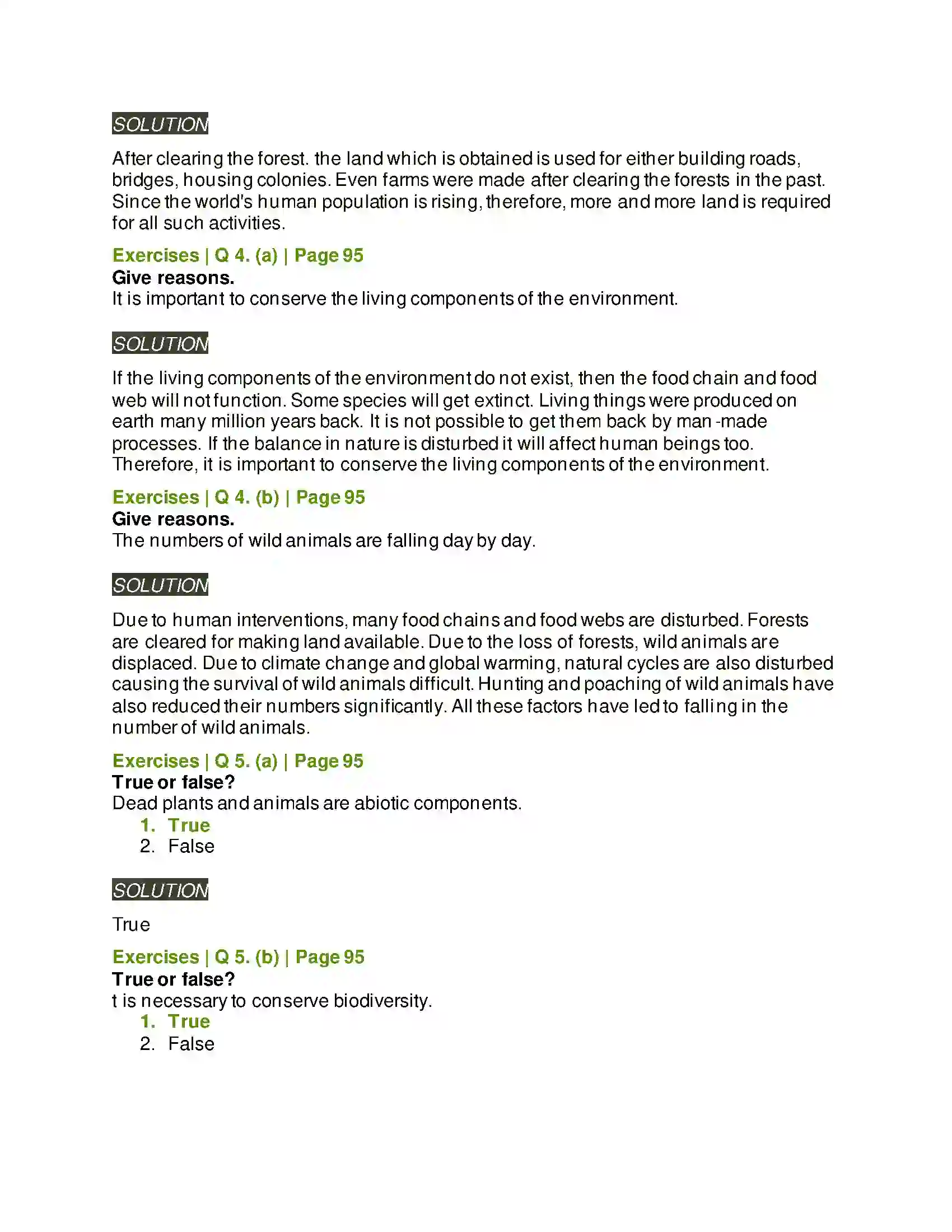 Maharashtra Board Class 5th Environmental Studies - 1 The Environment and Us Solution 4