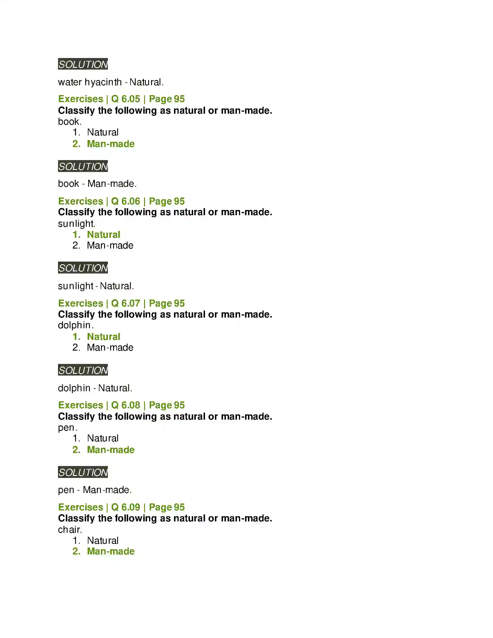 Maharashtra Board Class 5th Environmental Studies - 1 The Environment and Us Solution 6