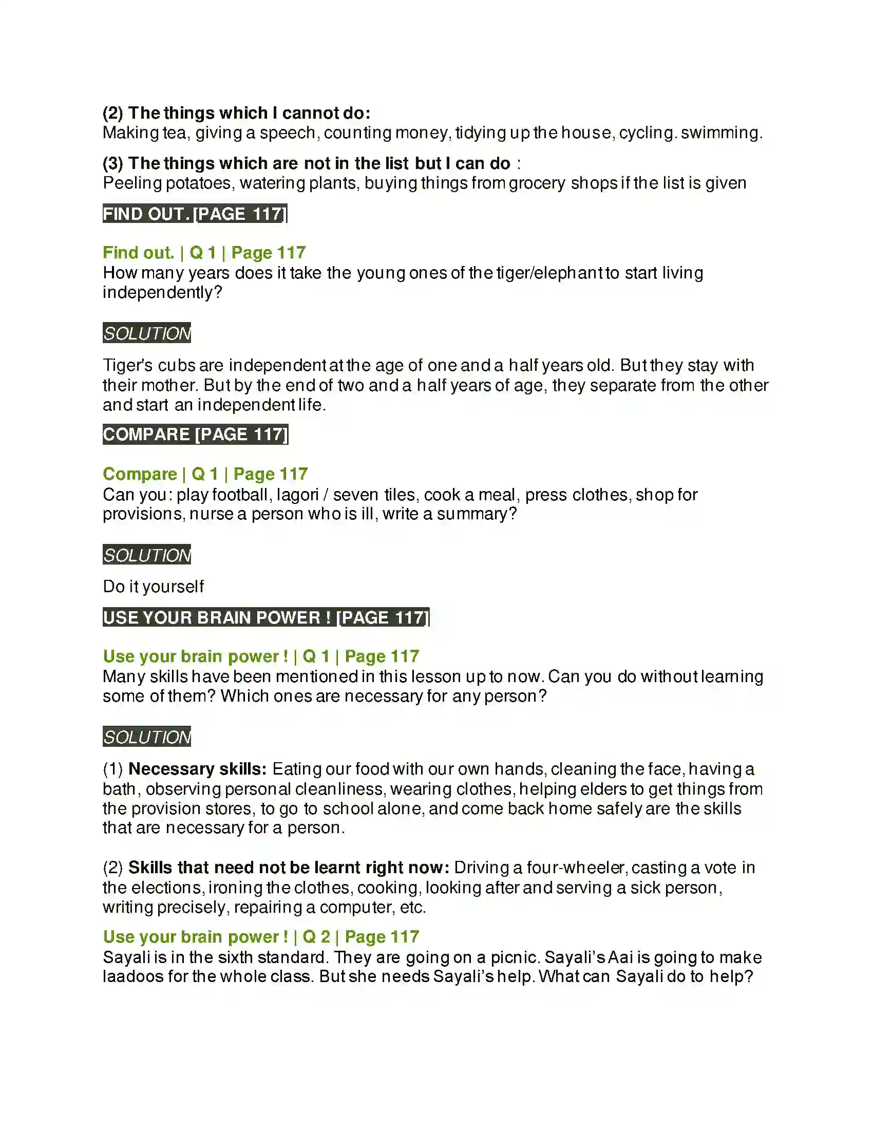 Maharashtra Board Class 5th Environmental Studies - 1 Growth and Personality Development Solution 2