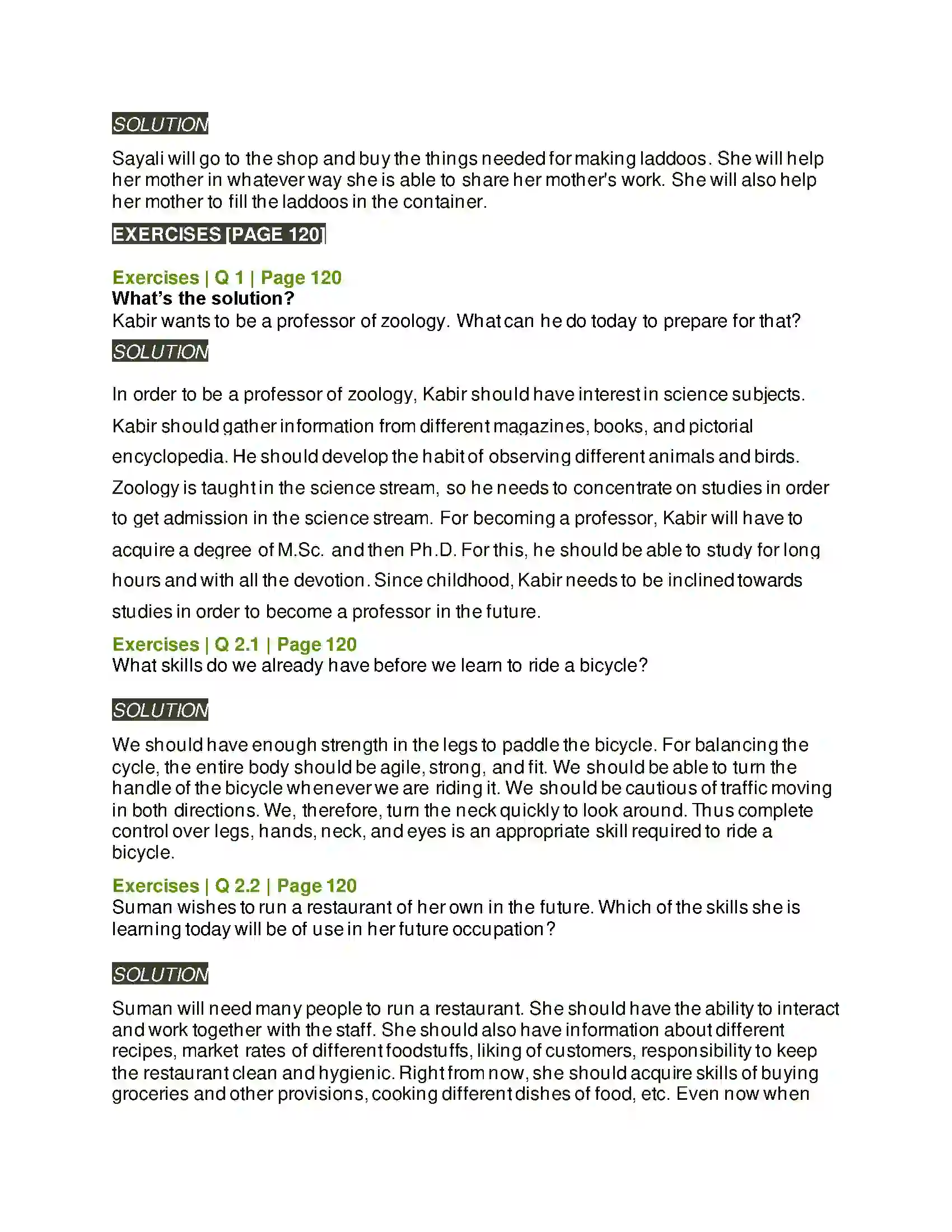 Maharashtra Board Class 5th Environmental Studies - 1 Growth and Personality Development Solution 3