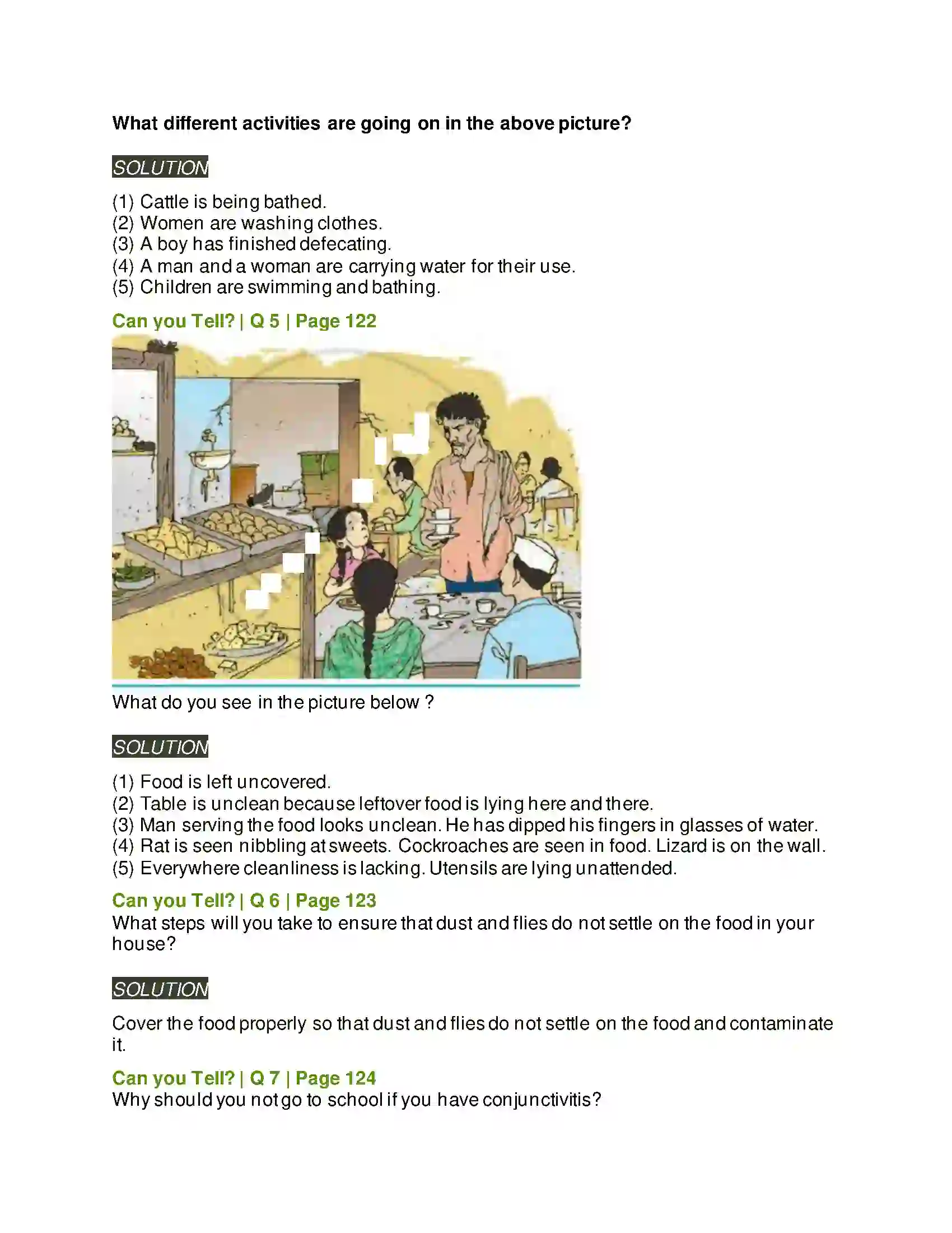 Maharashtra Board Class 5th Environmental Studies - 1 Infectious Diseases & How to Prevent Them Solution 2