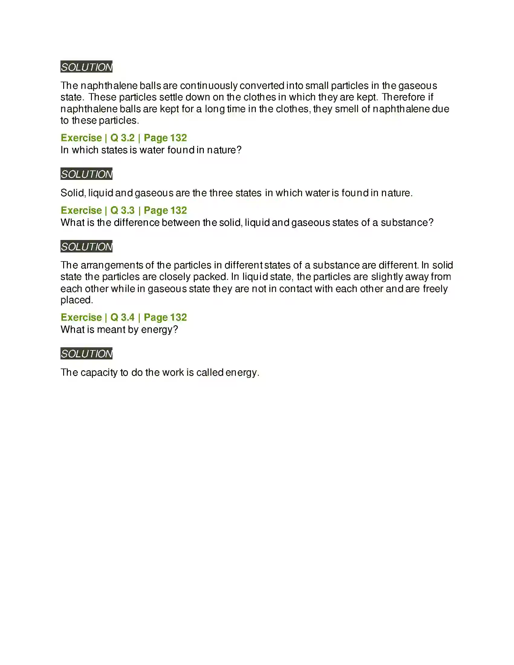 Maharashtra Board Class 5th Environmental Studies - 1 Substances, Objects and Energy Solution 4