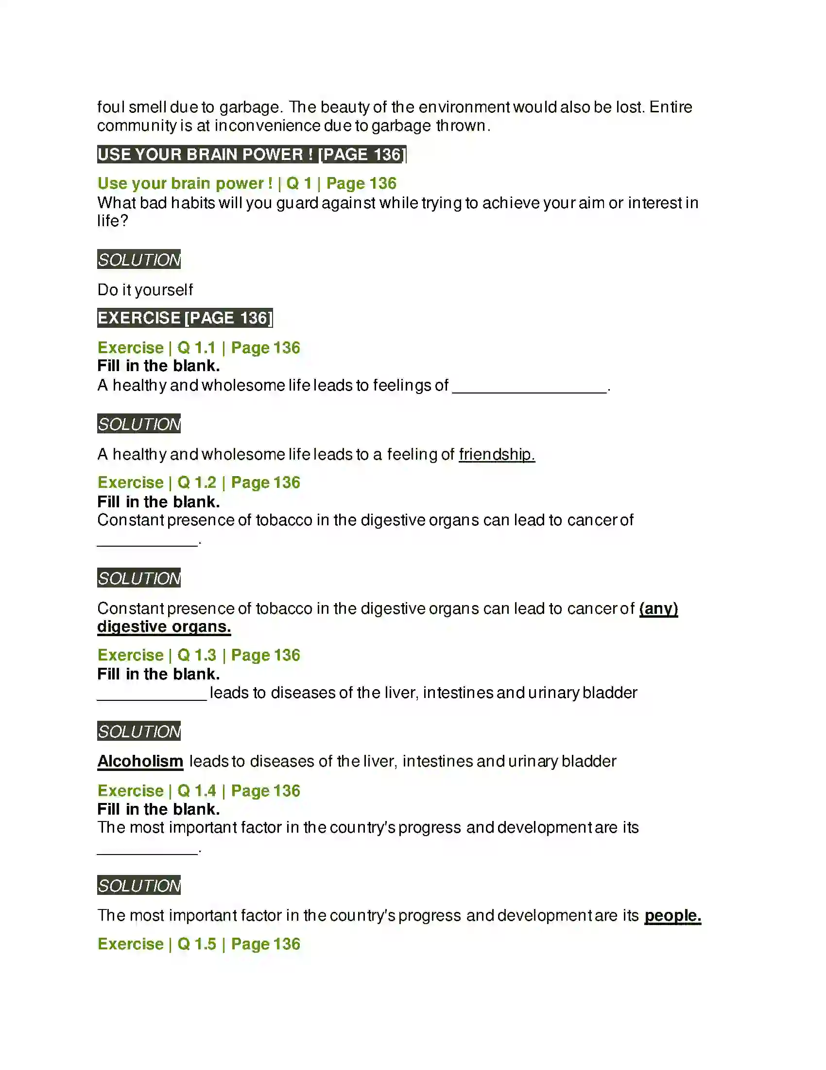 Maharashtra Board Class 5th Environmental Studies - 1 Community Health and Hygiene Solution 2