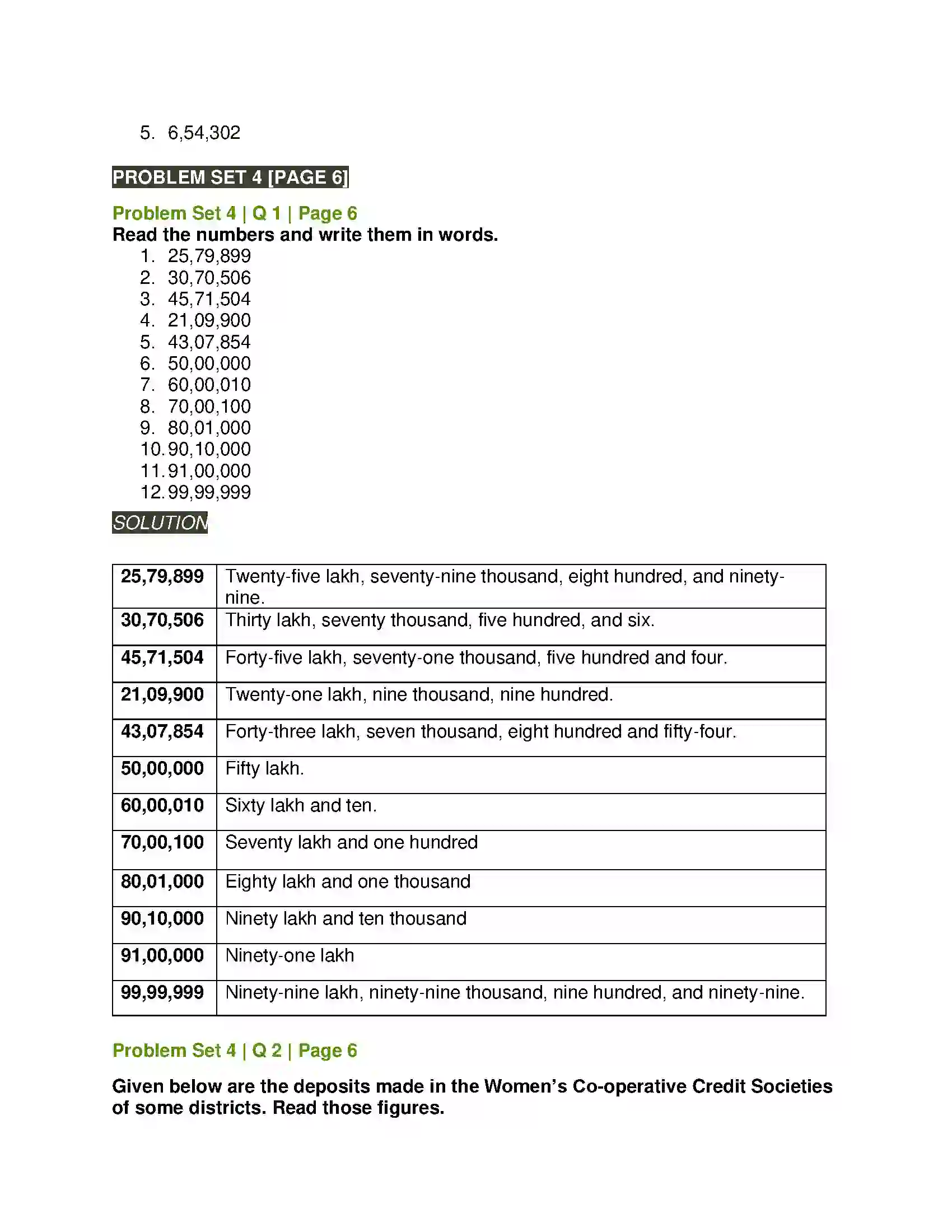 Maharashtra Board Class 5th Mathematics Number Work Solution 7