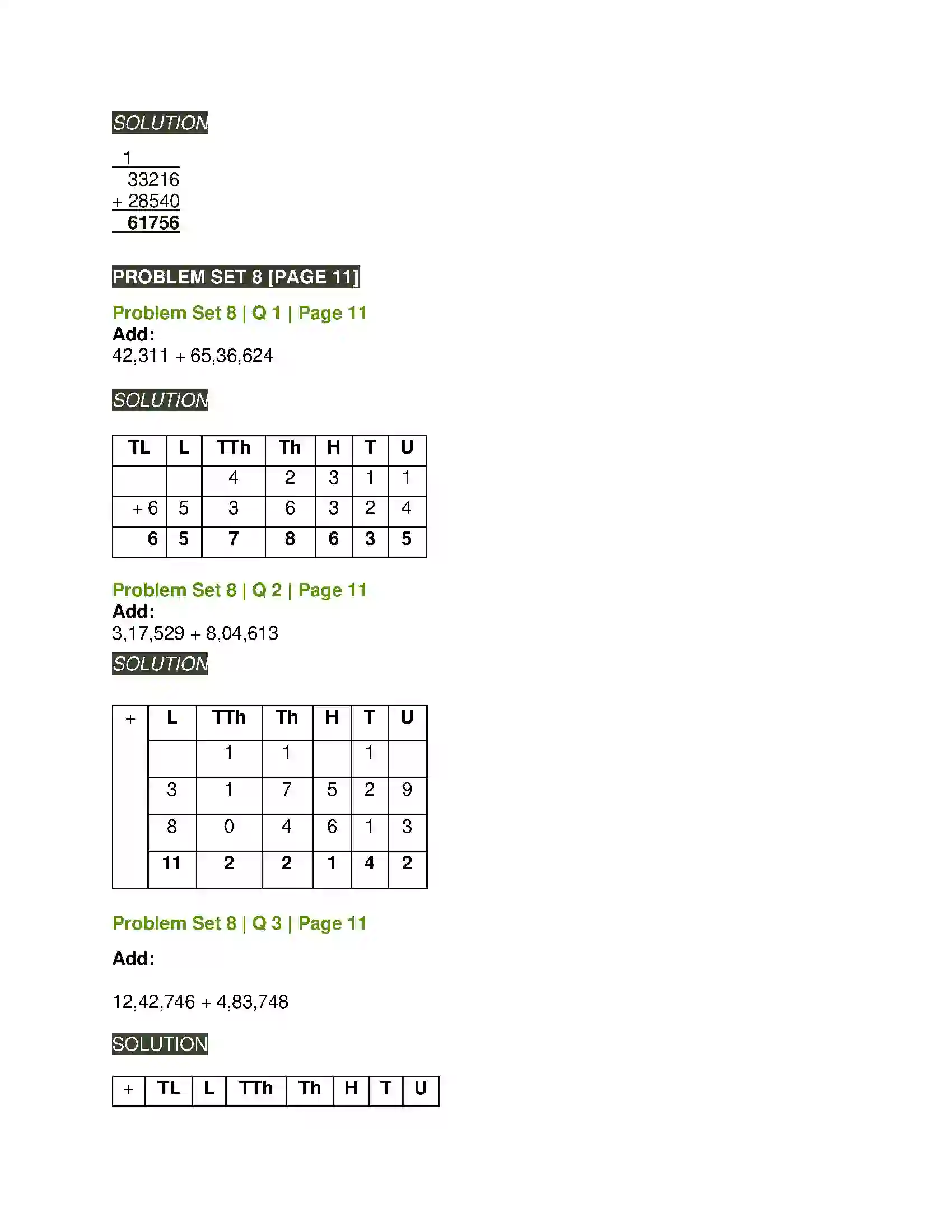 Maharashtra Board Class 5th Mathematics Addition and Subtraction Solution 2