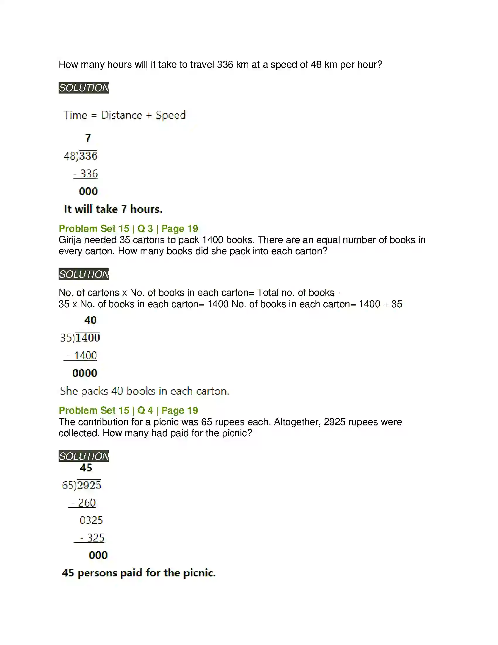 Maharashtra Board Class 5th Mathematics Multiplication and Division Solution 10