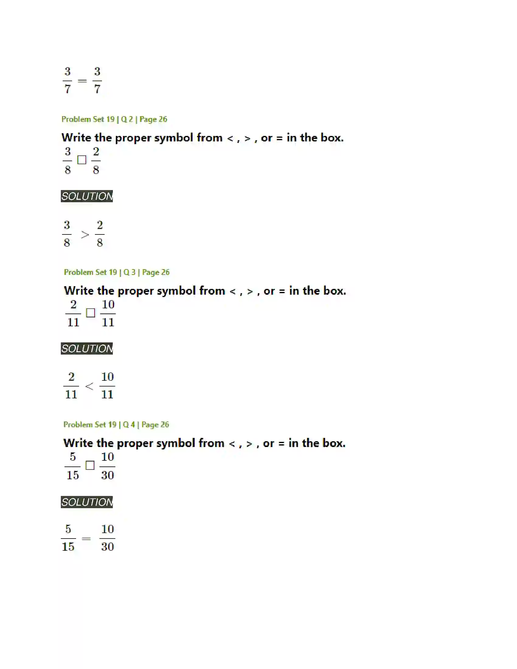 Maharashtra Board Class 5th Mathematics Fractions Solution 11