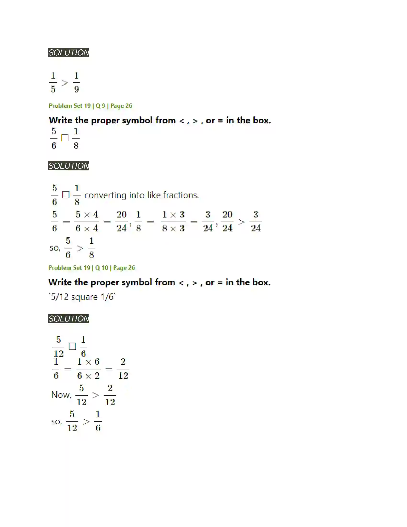 Maharashtra Board Class 5th Mathematics Fractions Solution 13