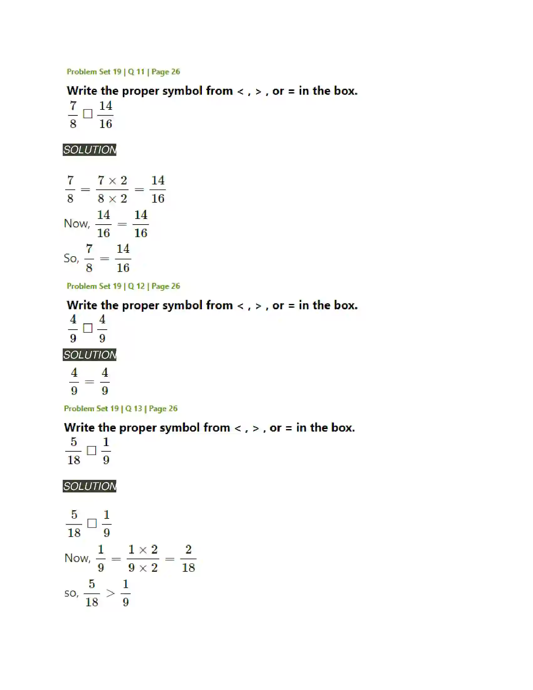 Maharashtra Board Class 5th Mathematics Fractions Solution 14