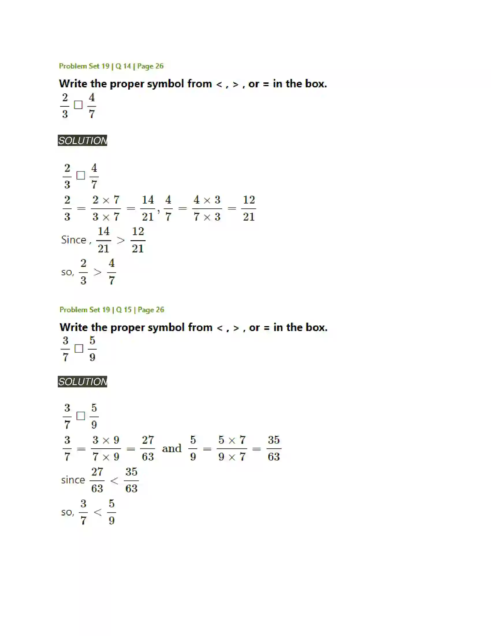 Maharashtra Board Class 5th Mathematics Fractions Solution 15