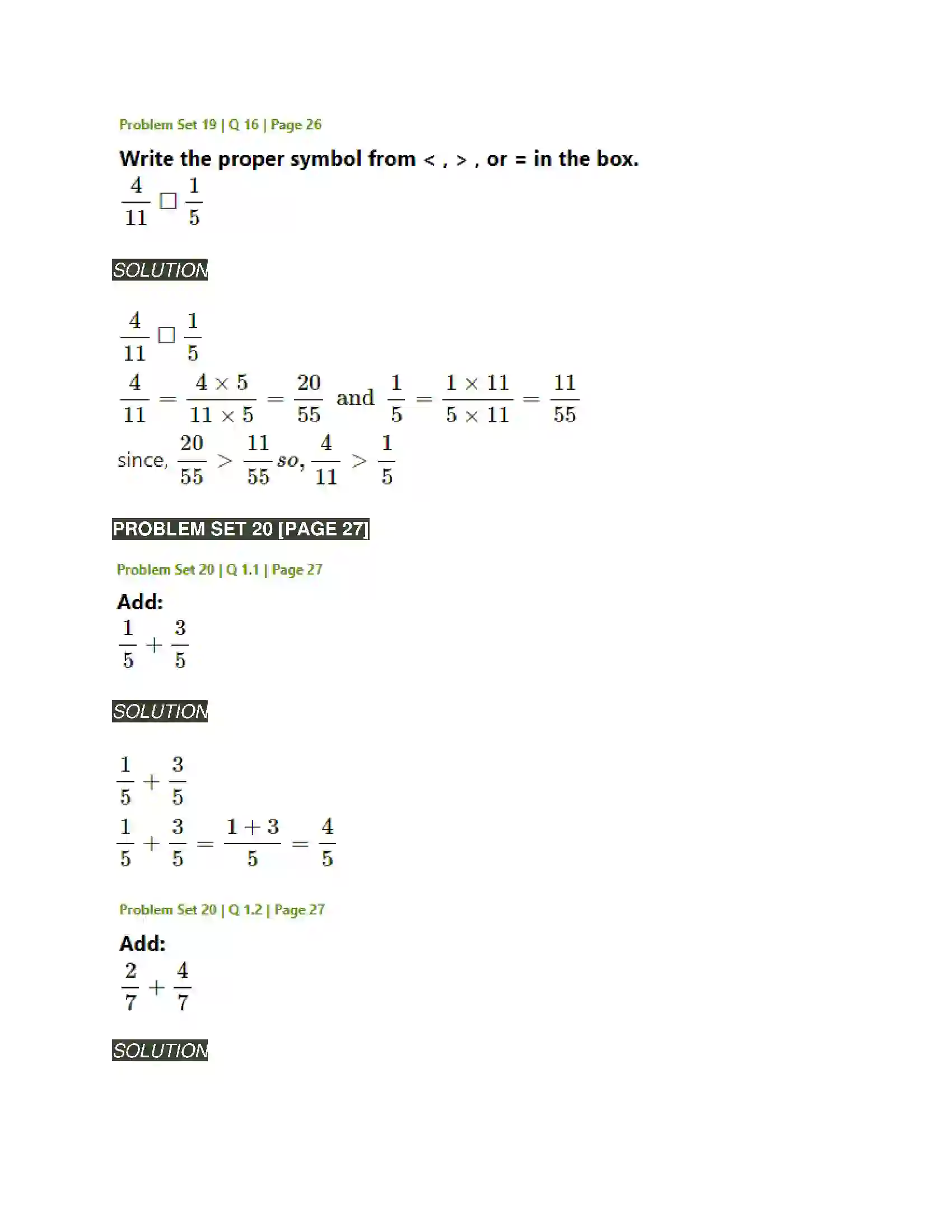 Maharashtra Board Class 5th Mathematics Fractions Solution 16
