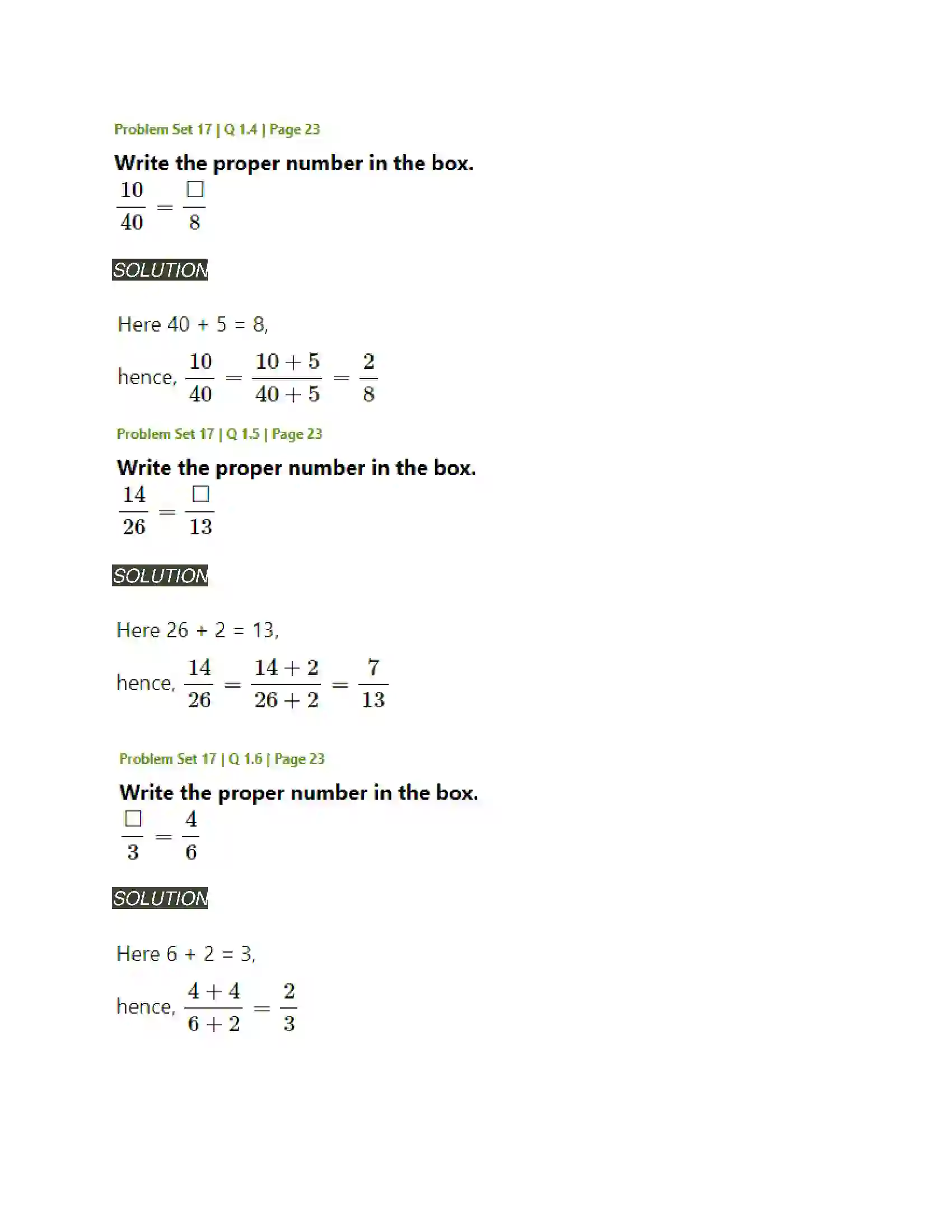 Maharashtra Board Class 5th Mathematics Fractions Solution 2