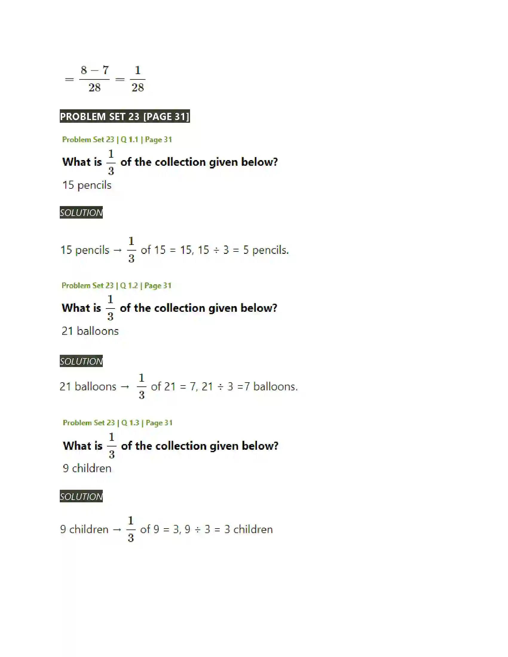 Maharashtra Board Class 5th Mathematics Fractions Solution 27