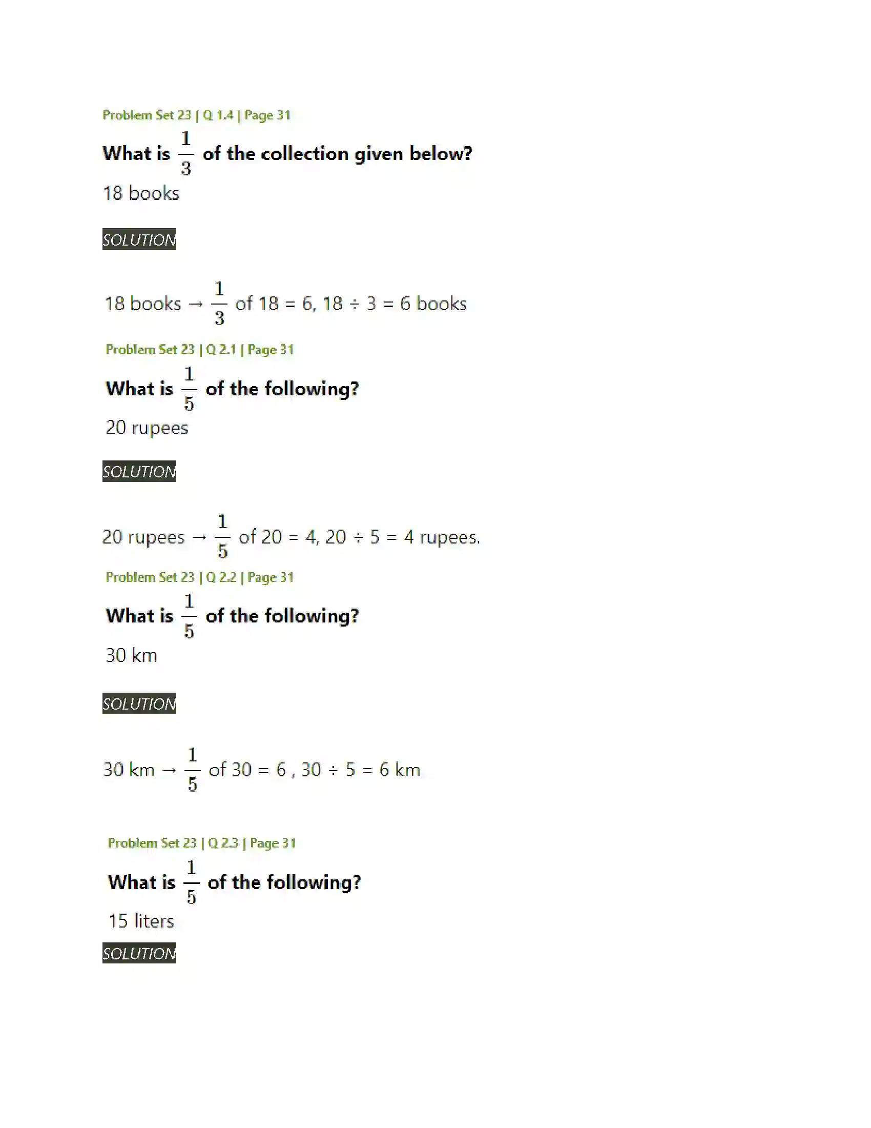 Maharashtra Board Class 5th Mathematics Fractions Solution 28