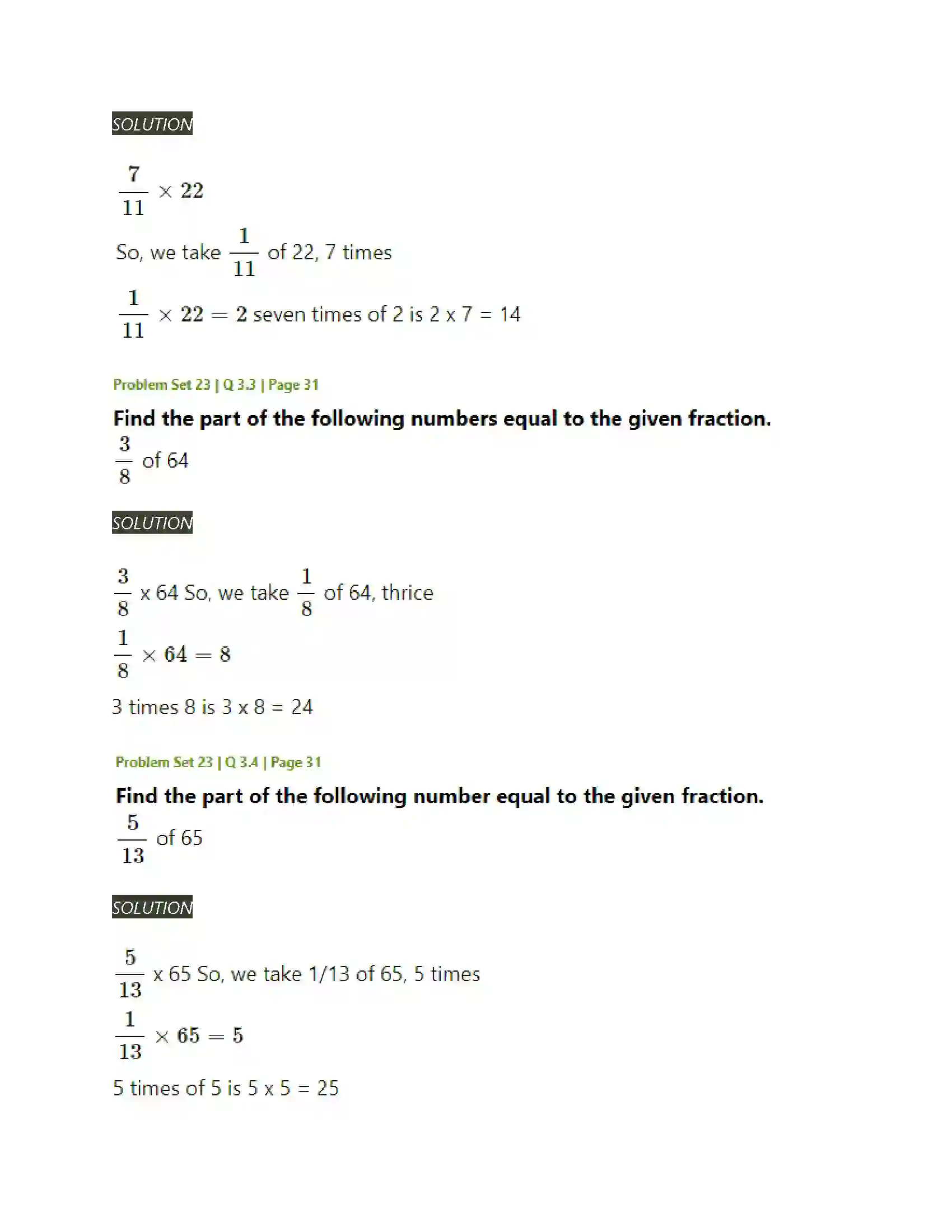 Maharashtra Board Class 5th Mathematics Fractions Solution 30