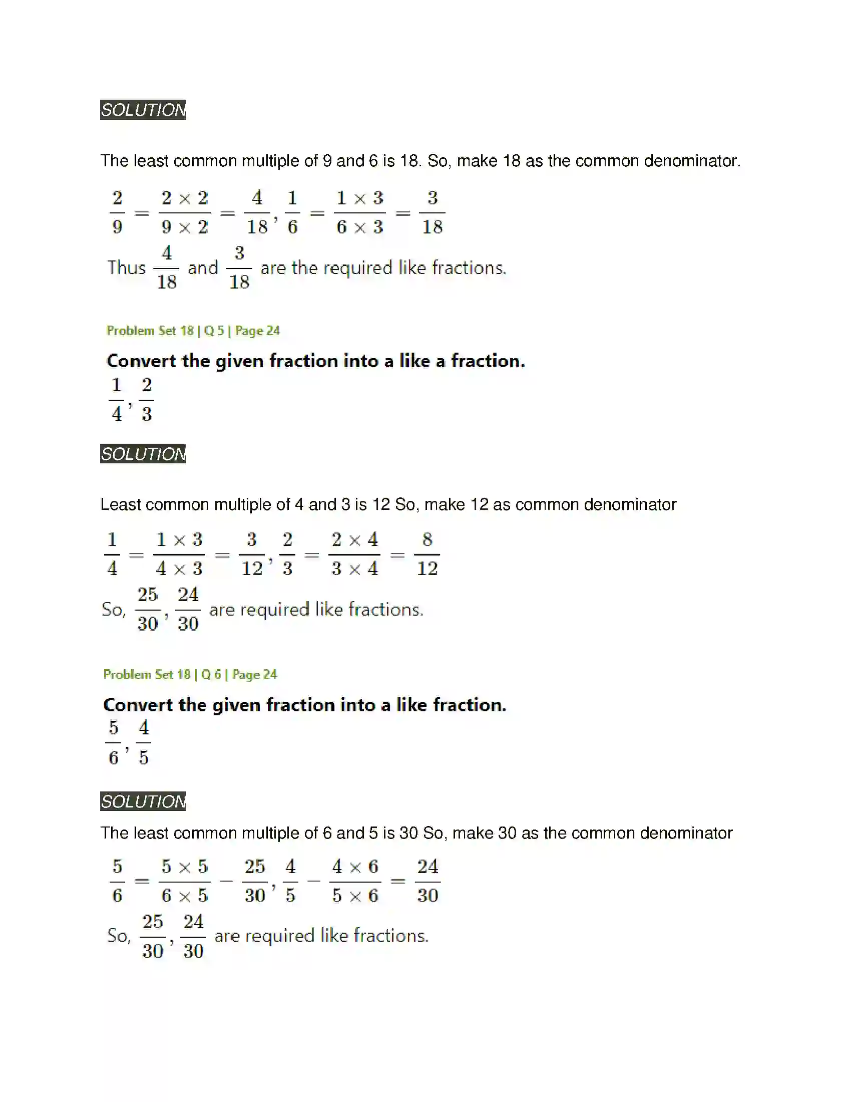 Maharashtra Board Class 5th Mathematics Fractions Solution 9