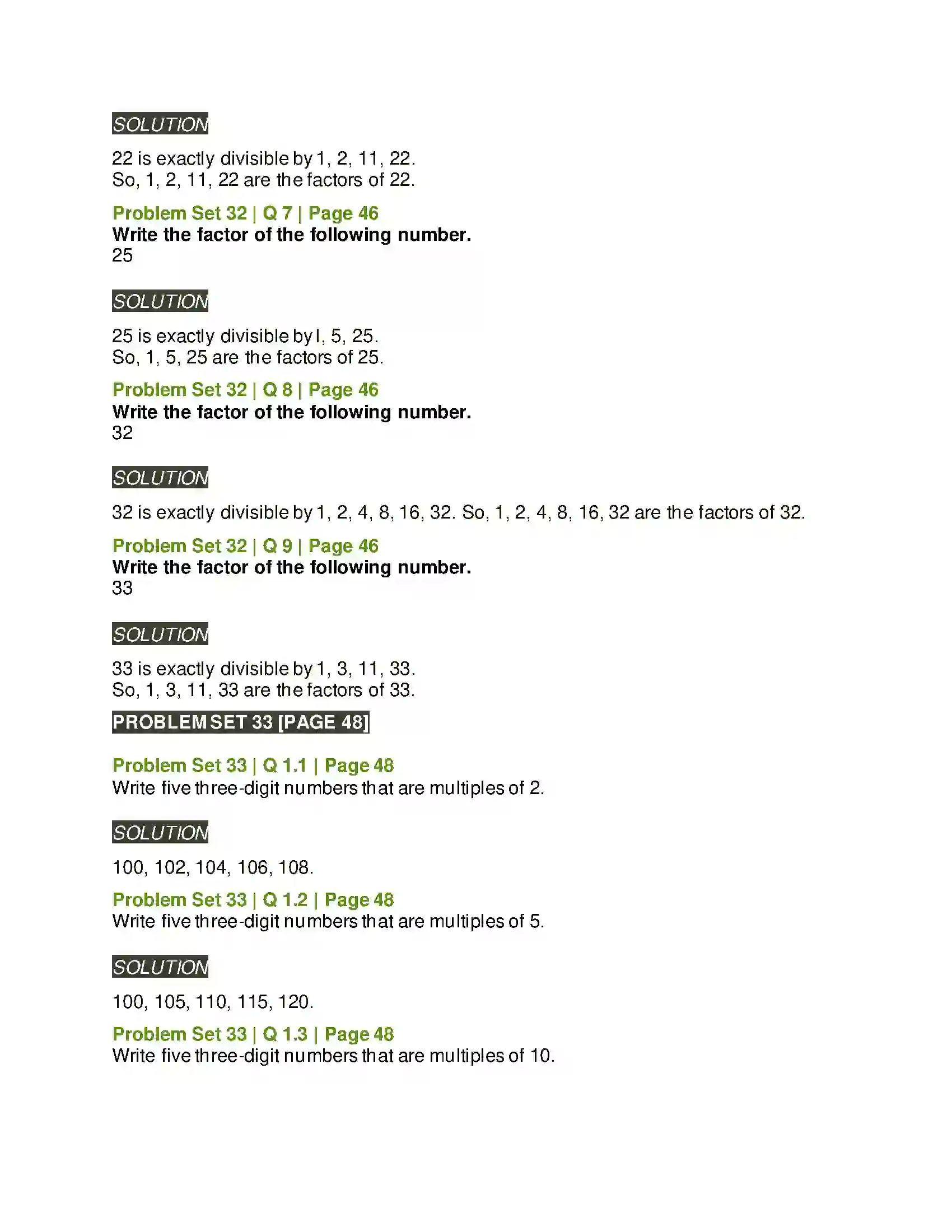 Maharashtra Board Class 5th Mathematics Multiples and Factors Solution 2