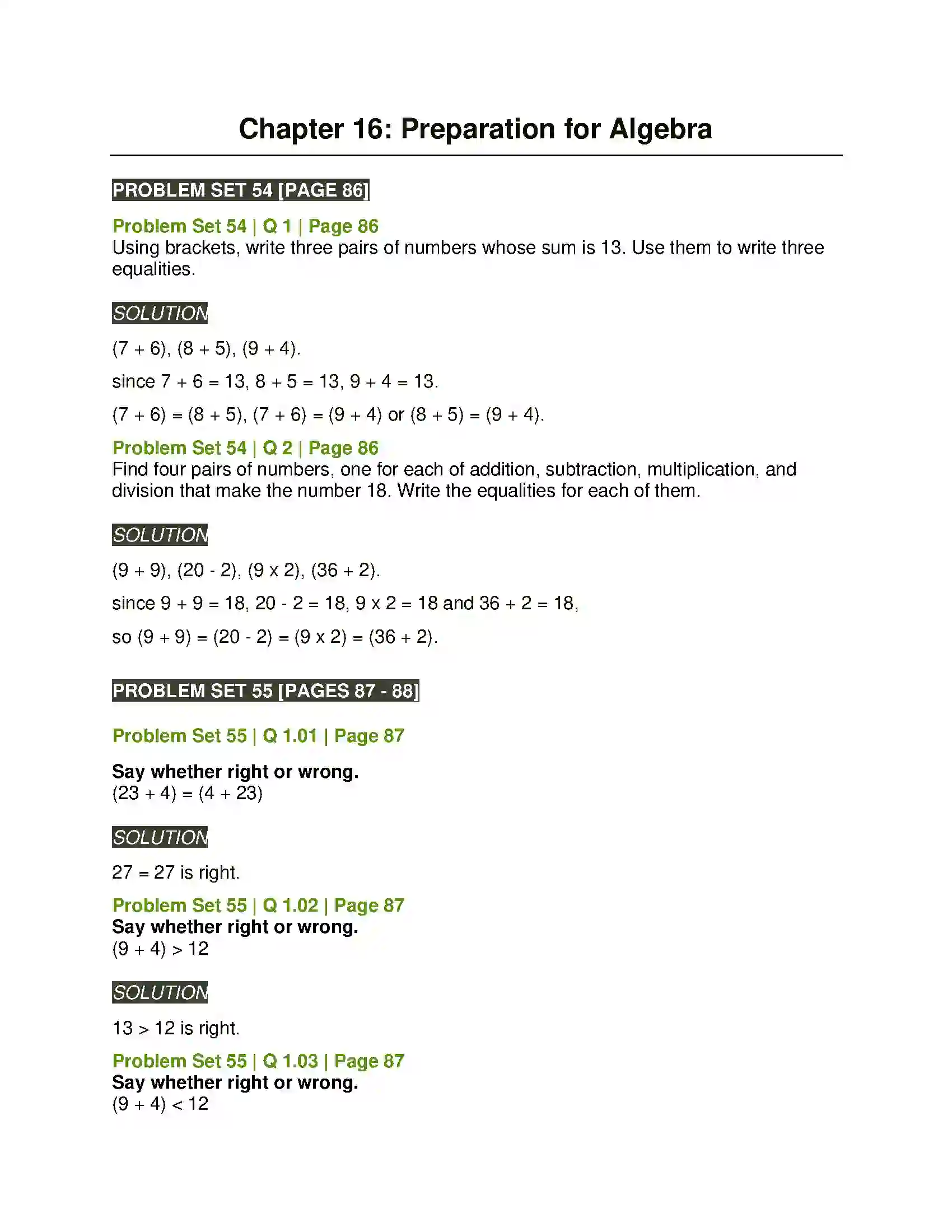 Maharashtra Board Class 5th Mathematics Preparation for Algebra Solution 1