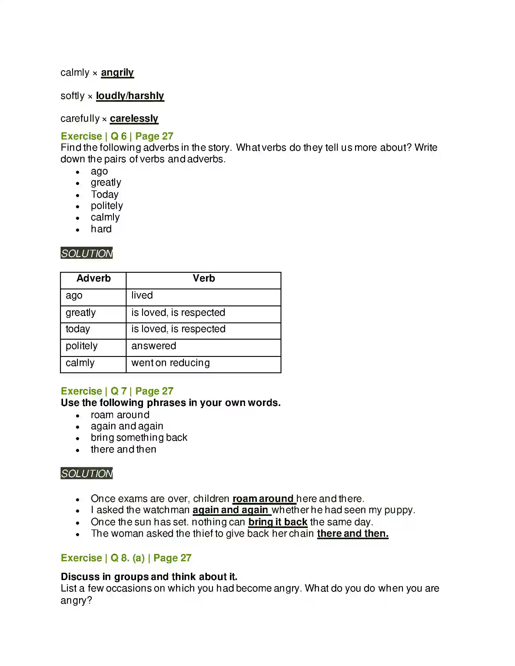 Maharashtra Board Class 6th English 2.2 The Worth of a Fabric Solution 3